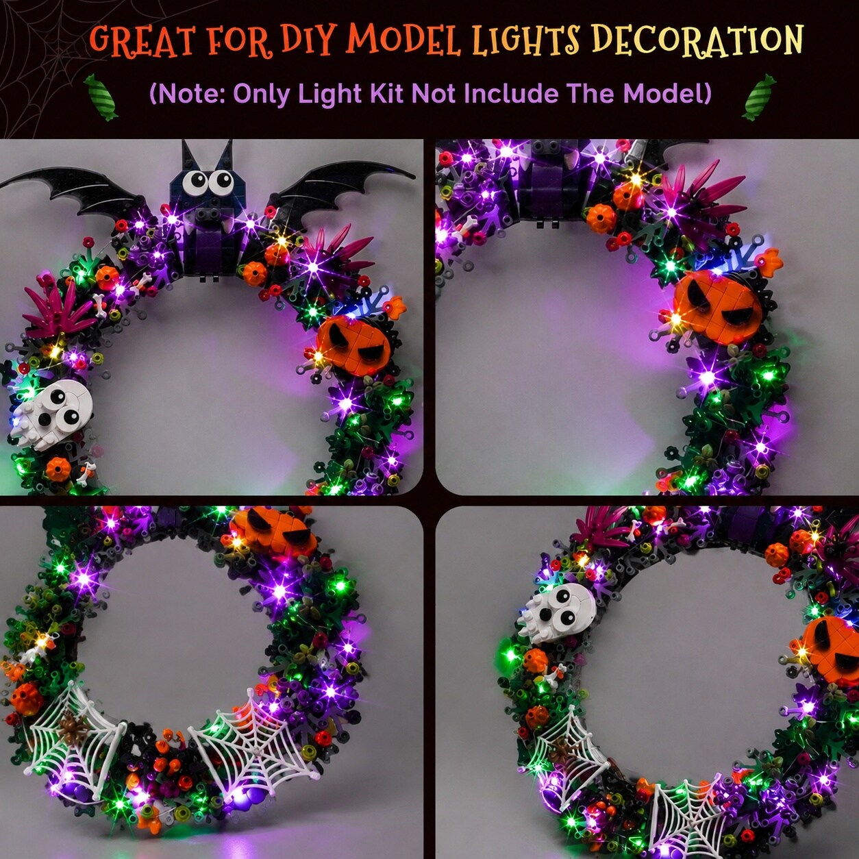 AKSCYZM LAK0819K915 Artificial-Halloween-Wreaths - View #3