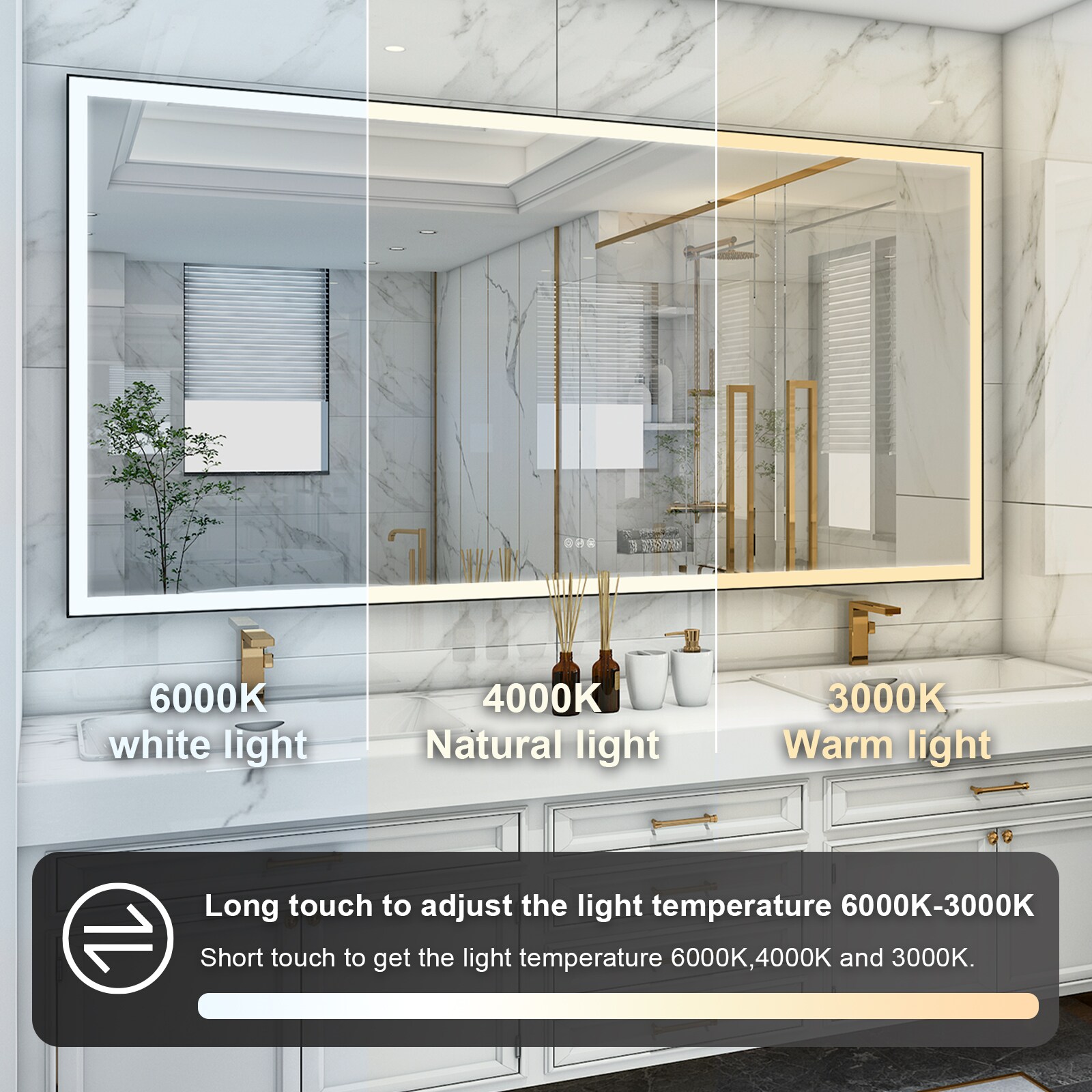 Forclover MRE-5F8442MB Framed-Bath-Mirrors - View #14