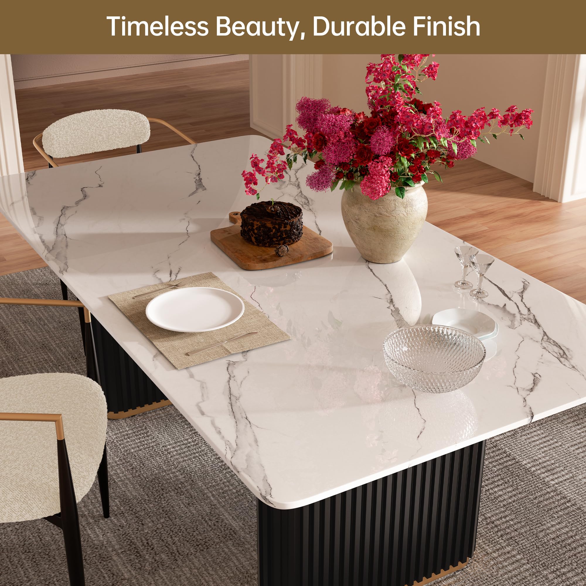 FARATI D2076DTC-WT-WT-4 Dining-Sets - View #5