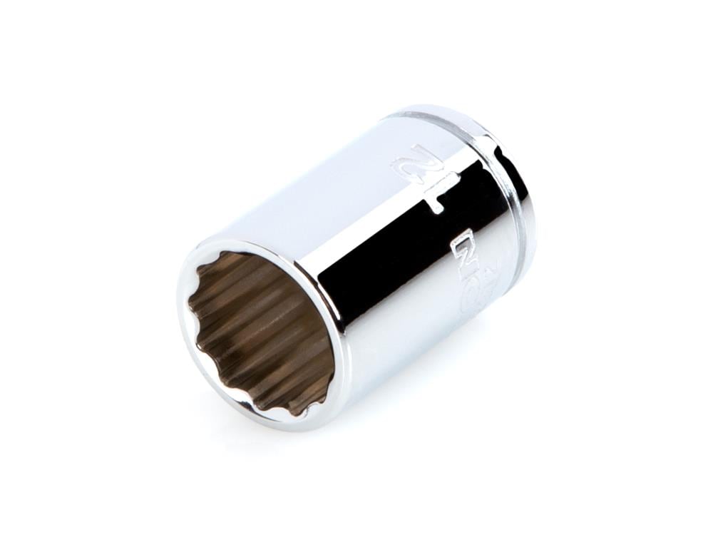 TEKTON SHD02312 1/4-in Drive Metric 12mm Shallow Socket