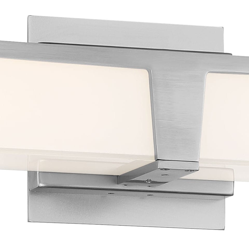George Kovacs Plane 30-in 1-Light Brushed Nickel LED Modern/Contemporary  Vanity Light Bar in the Vanity Lights department at