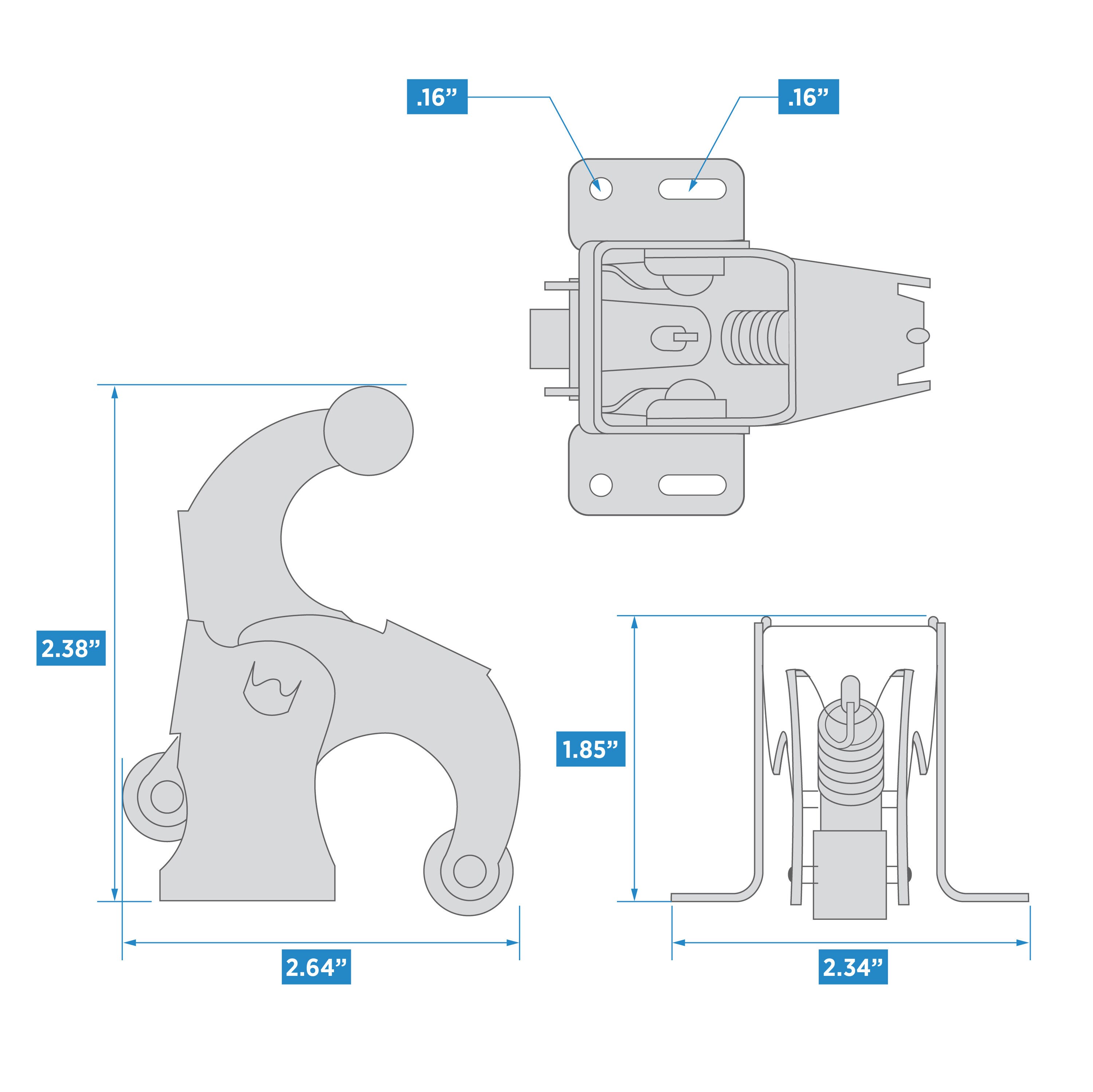 National Hardware N236-035 Screen-Storm-Door-Hinges - View #4