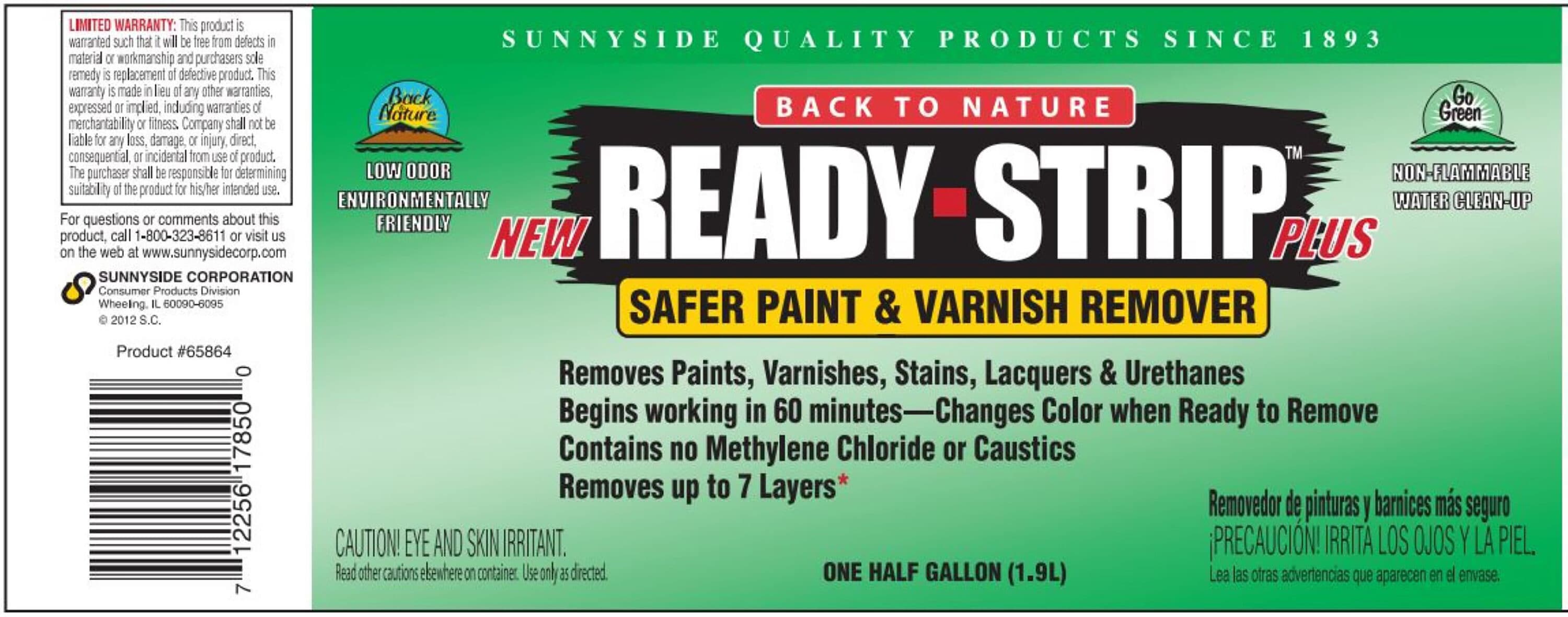 Back to Nature Ready-Strip Gallon Color Changing,Non-Toxic Paint & Varnish  Remover - Farr's Hardware