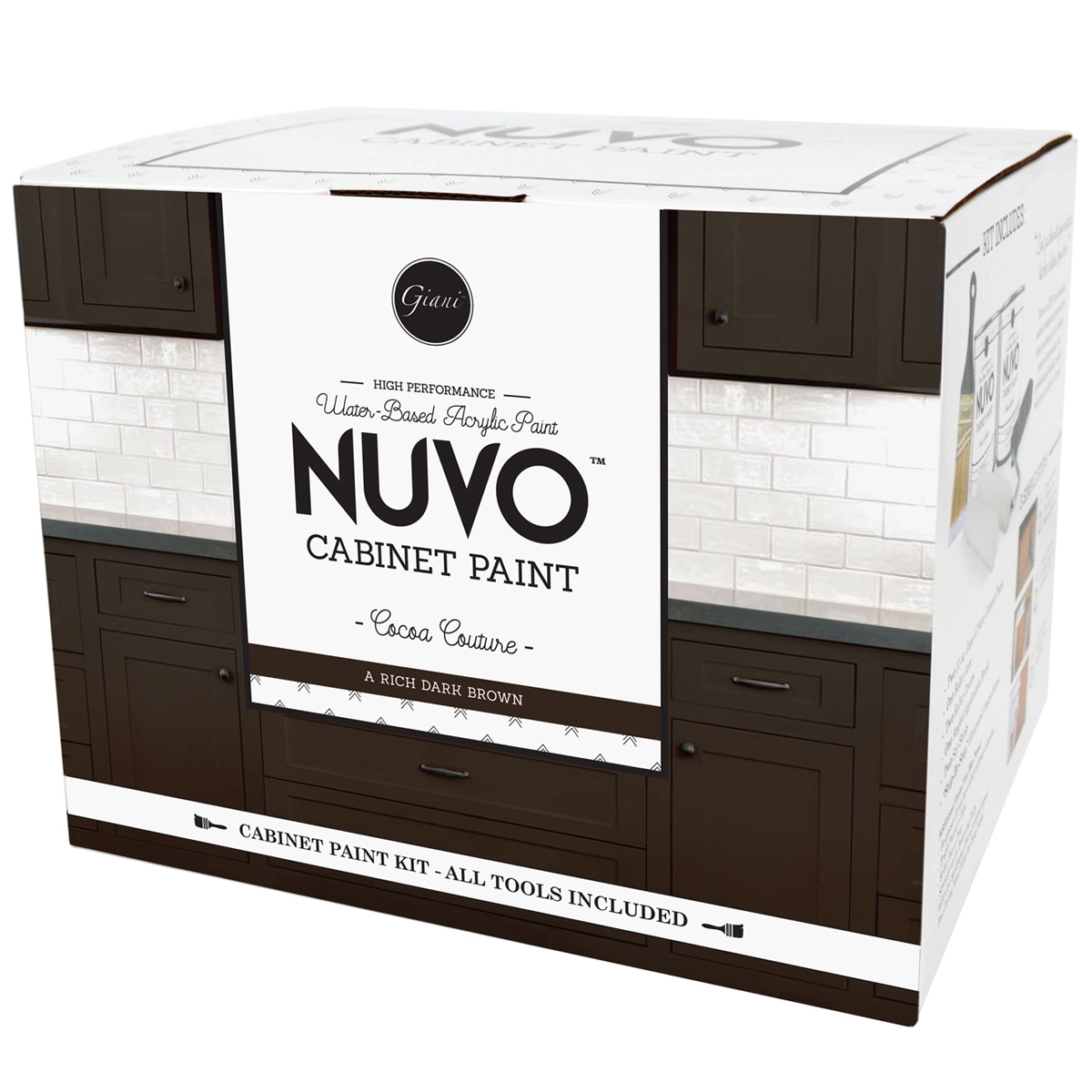 Giani FG-NU COCOA KIT Nuvo Cabinet Cabinet Satin Deep brown ( 1-quart )