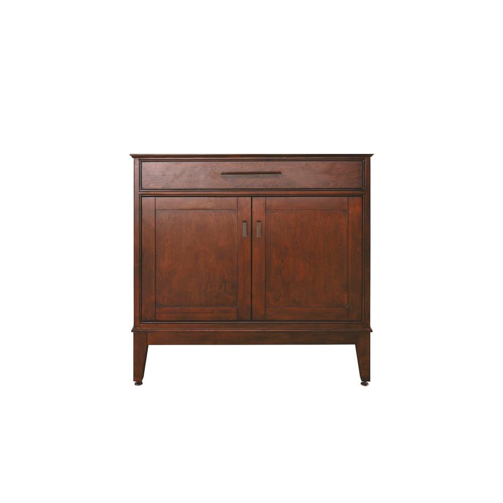 Avanity MADISON-V36-TO Madison 36-in Tobacco Bathroom Vanity Base Cabinet without Top