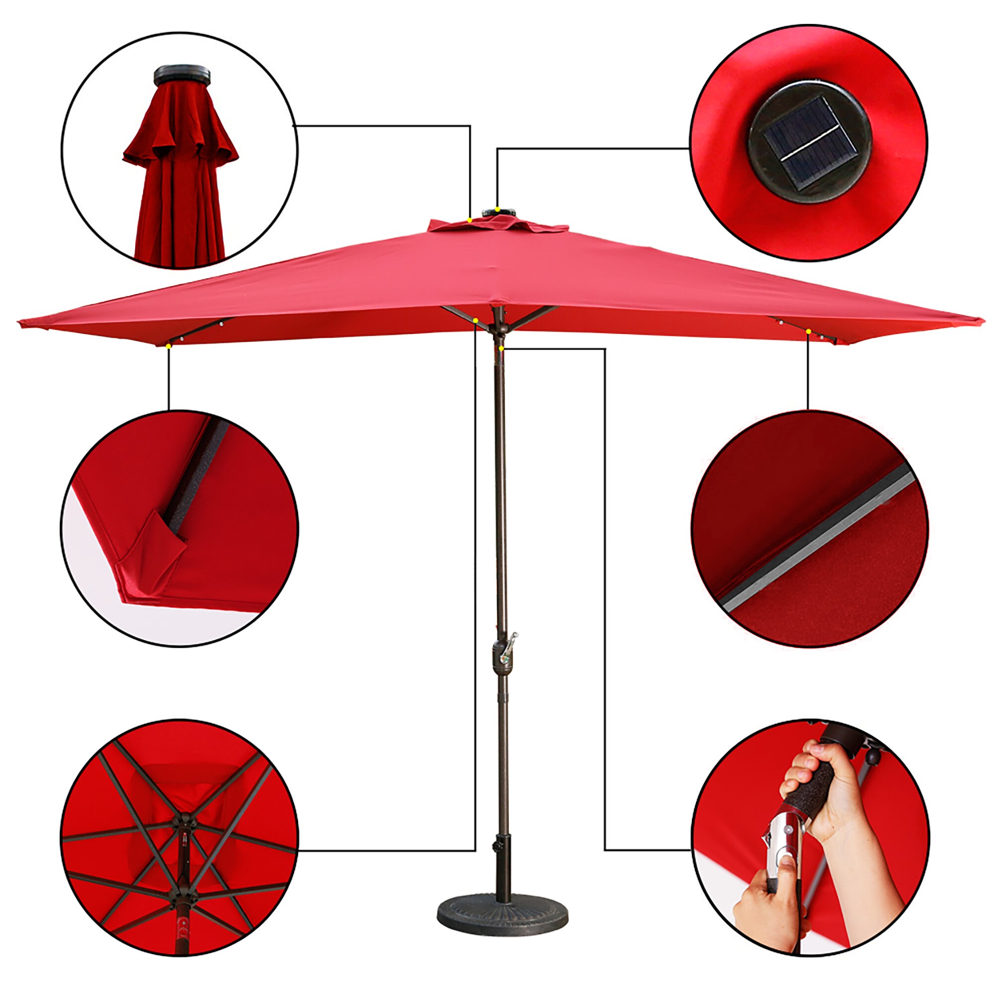 CASAINC WF-SM-042RD Umbrellas-2 - View #5