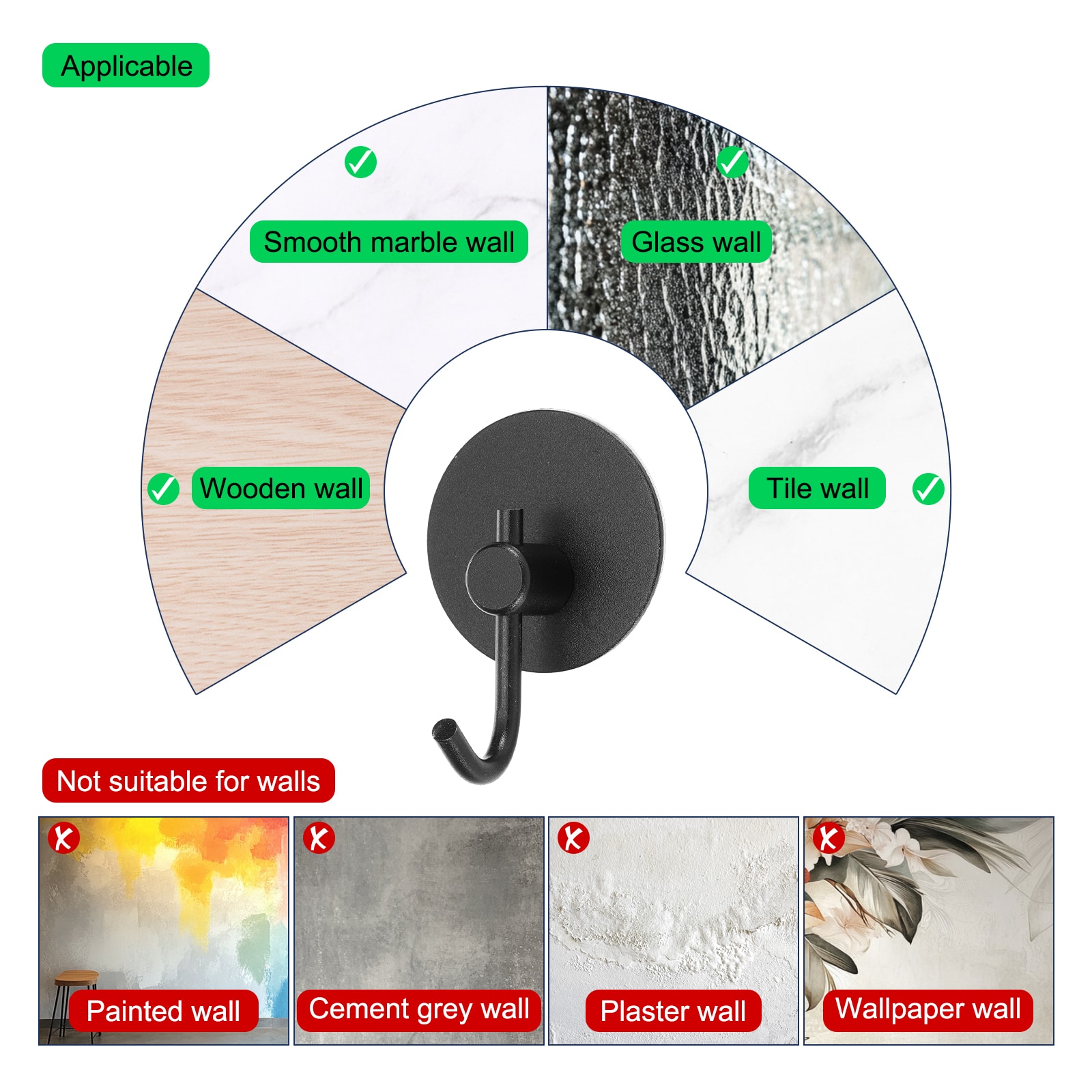 Unique Bargains S25093001UX3533 Robe-Hooks - View #6
