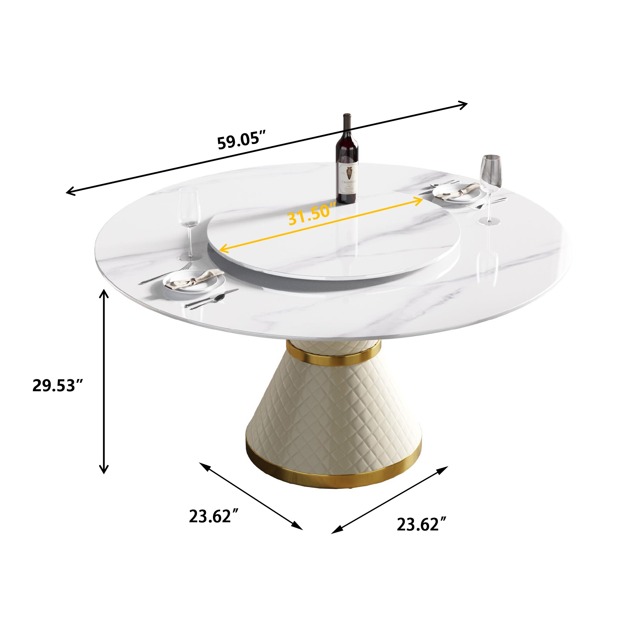 BuotiqHom DH-AT-150W80W-2W Dining-Tables - View #3