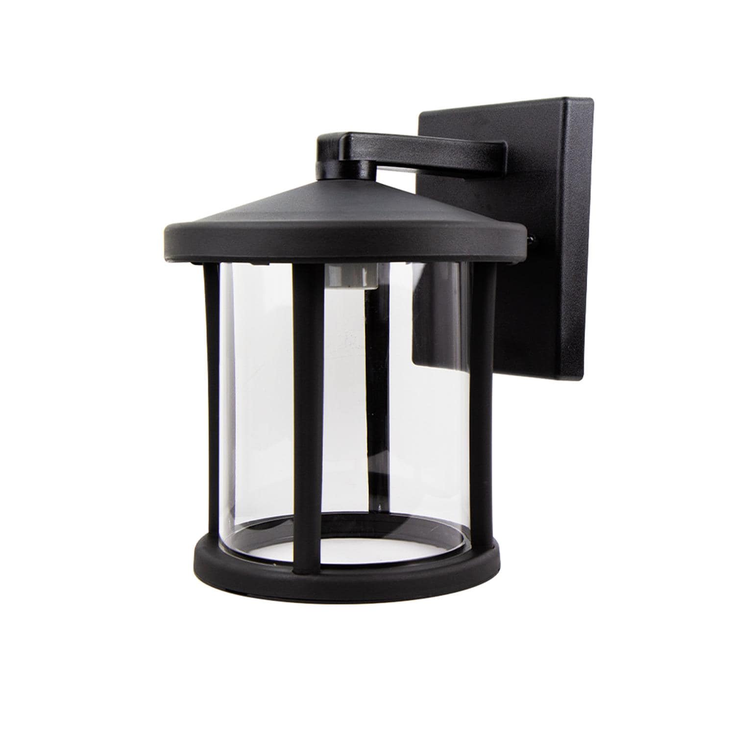 Solus SPC52VC-BK Artisan Clear Acrylic Lens 9-in H Black Hardwired Outdoor Wall Light