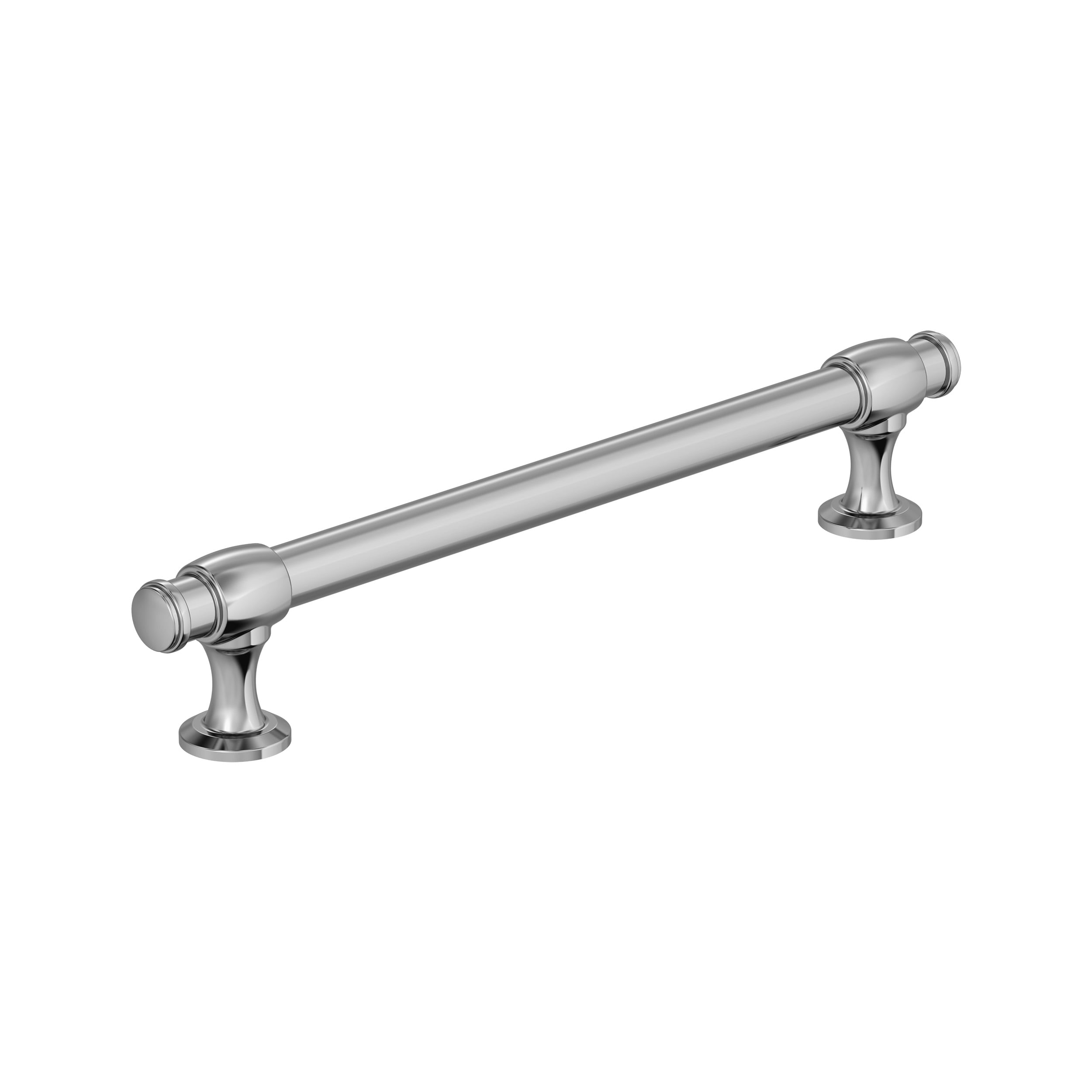 Amerock BP3677126 Winsome 6-5/16-in , 160mm Center to Center Polished Chrome Cylindrical Bar