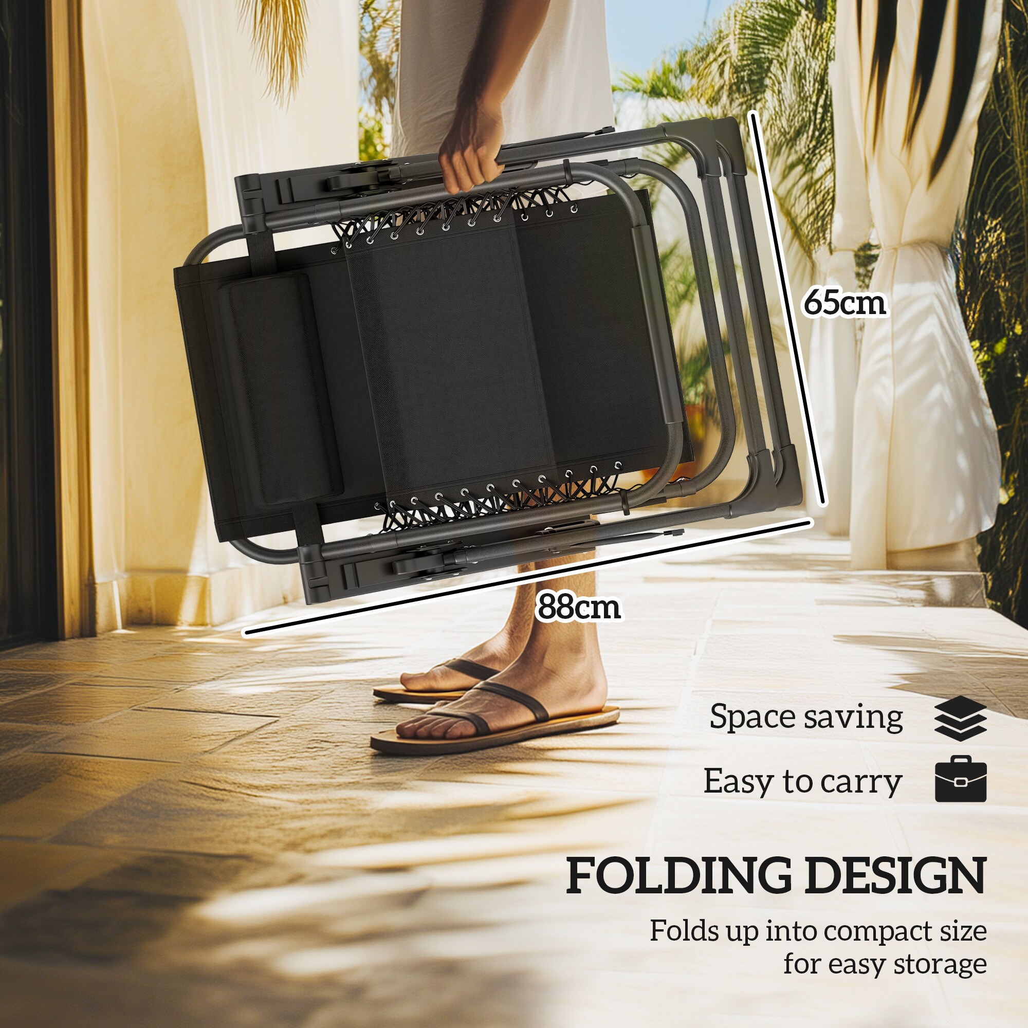 Outsunny 84G-598V00GY Chaises-Settees - View #7