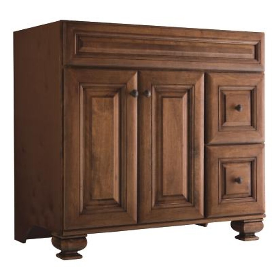 Diamond FreshFit Ballantyne 36-in Mocha with Ebony Glaze Bathroom Vanity Cabinet Diamond FreshFit Ballantyne 36-in Mocha with Ebony Glaze Bathroom Vanity Cabinet