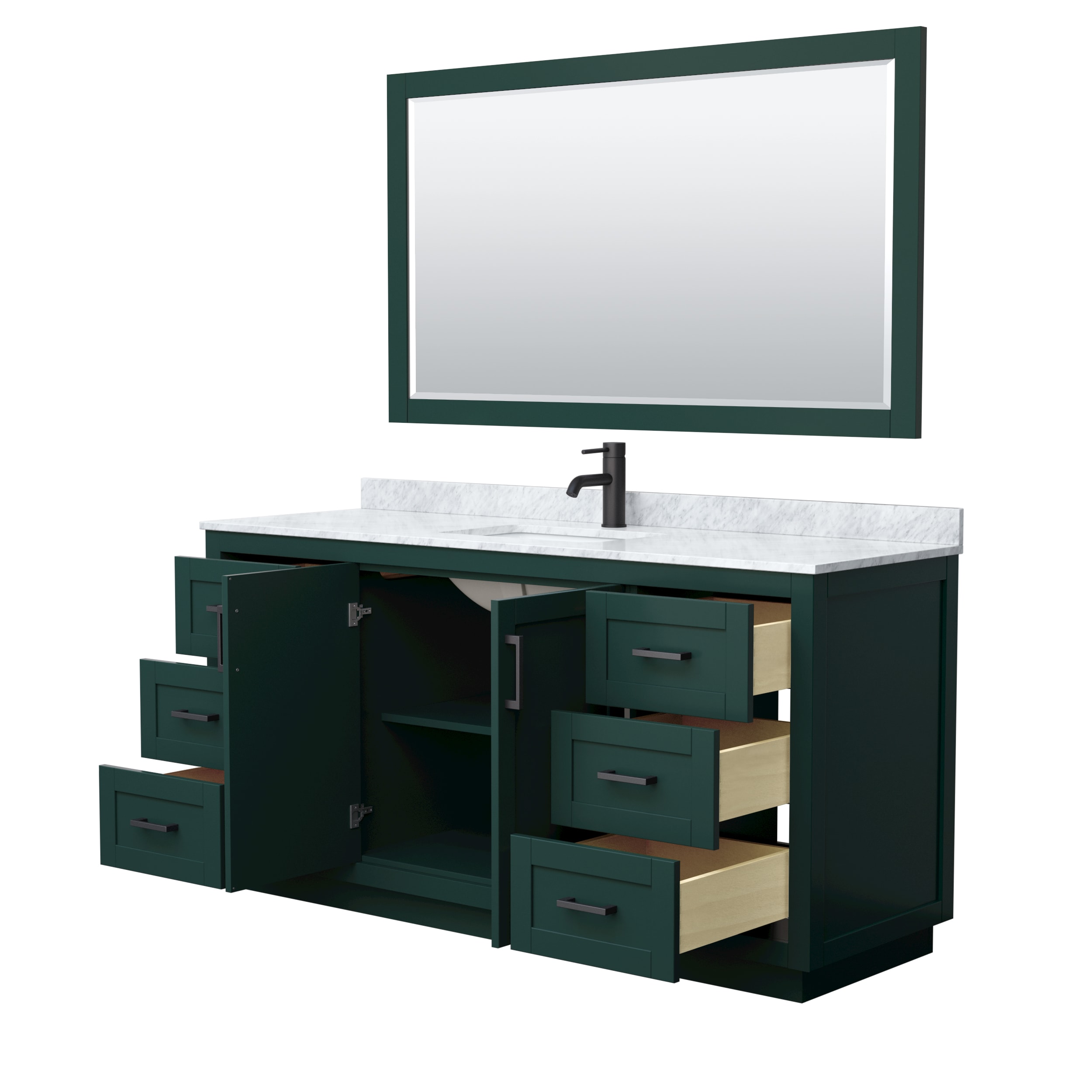 Wyndham Collection WCF292966SGKCMUNSM58 Bath-Vanity-Combo - View #3