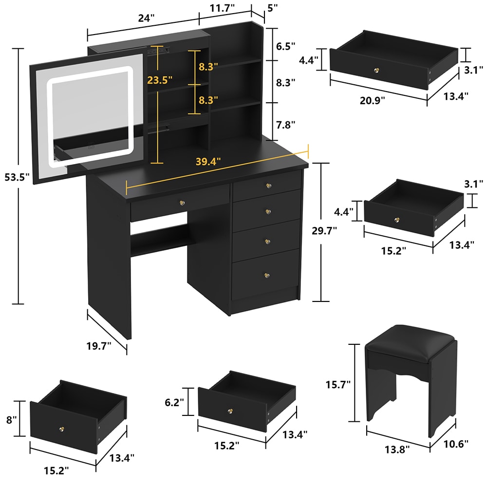  V-KF210213-03 Bedroom-Vanities - View #15