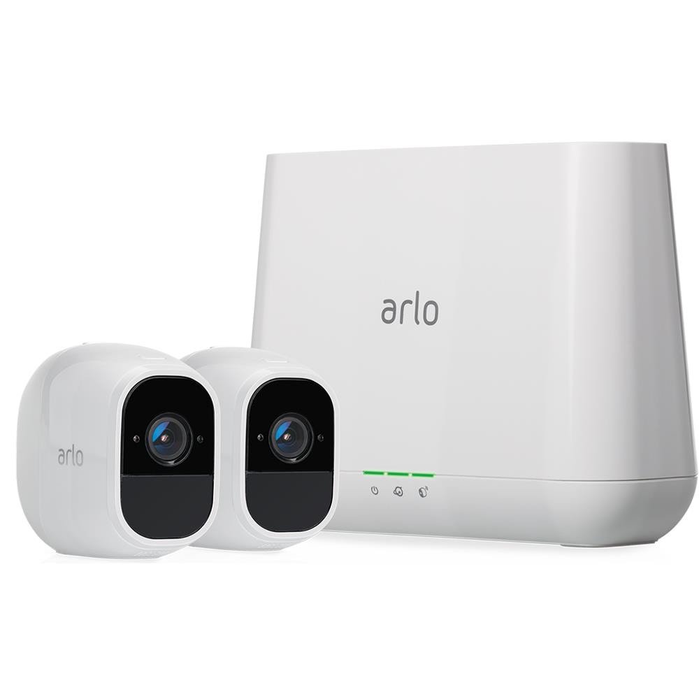 Kristus Ja Enhed Arlo Arlo Pro 2 Indoor/Outdoor 2-Camera Battery-operated Security Camera  System in the Security Cameras department at Lowes.com