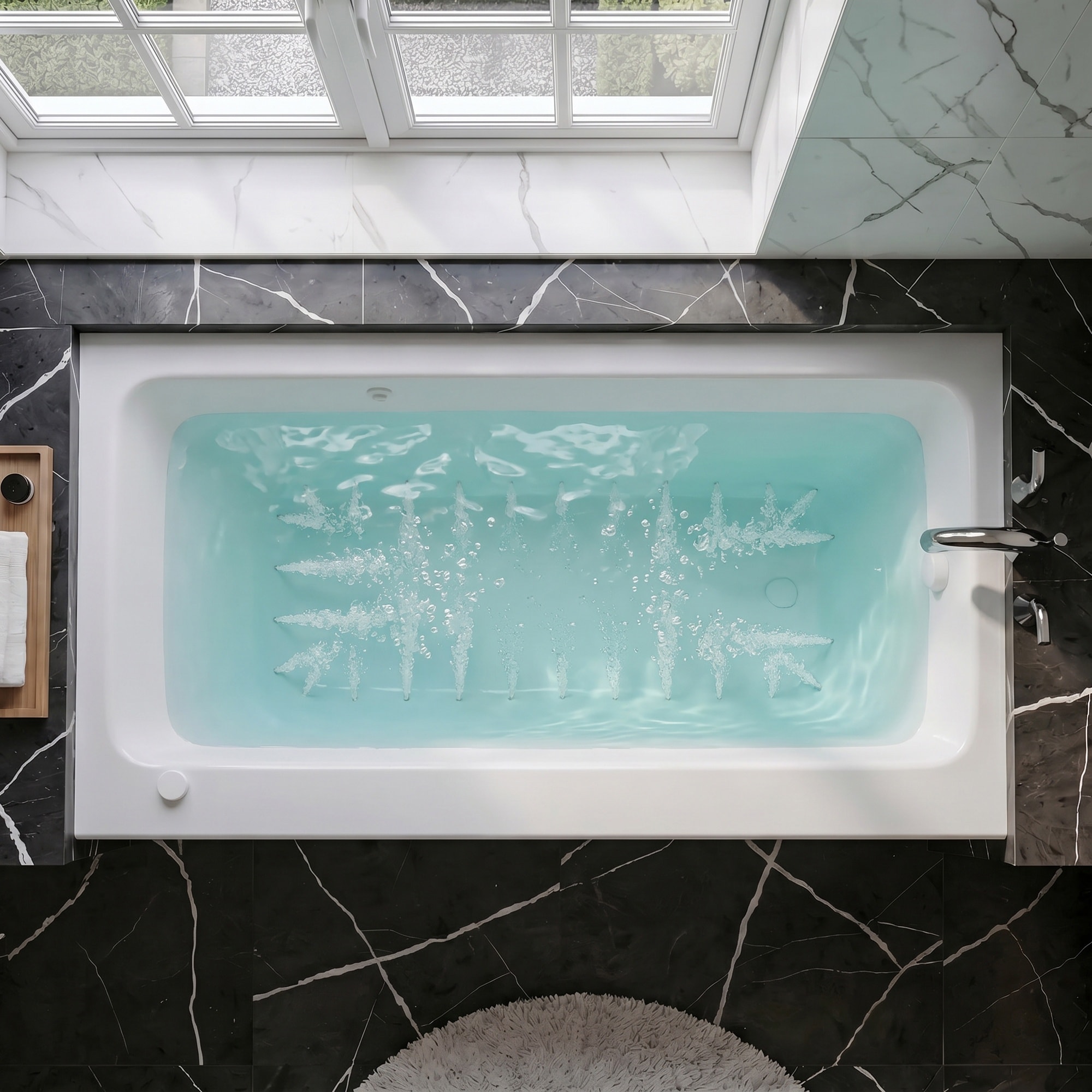 Endurance Ibis 32-in x 60-in White Acrylic Alcove Air Bath (Right