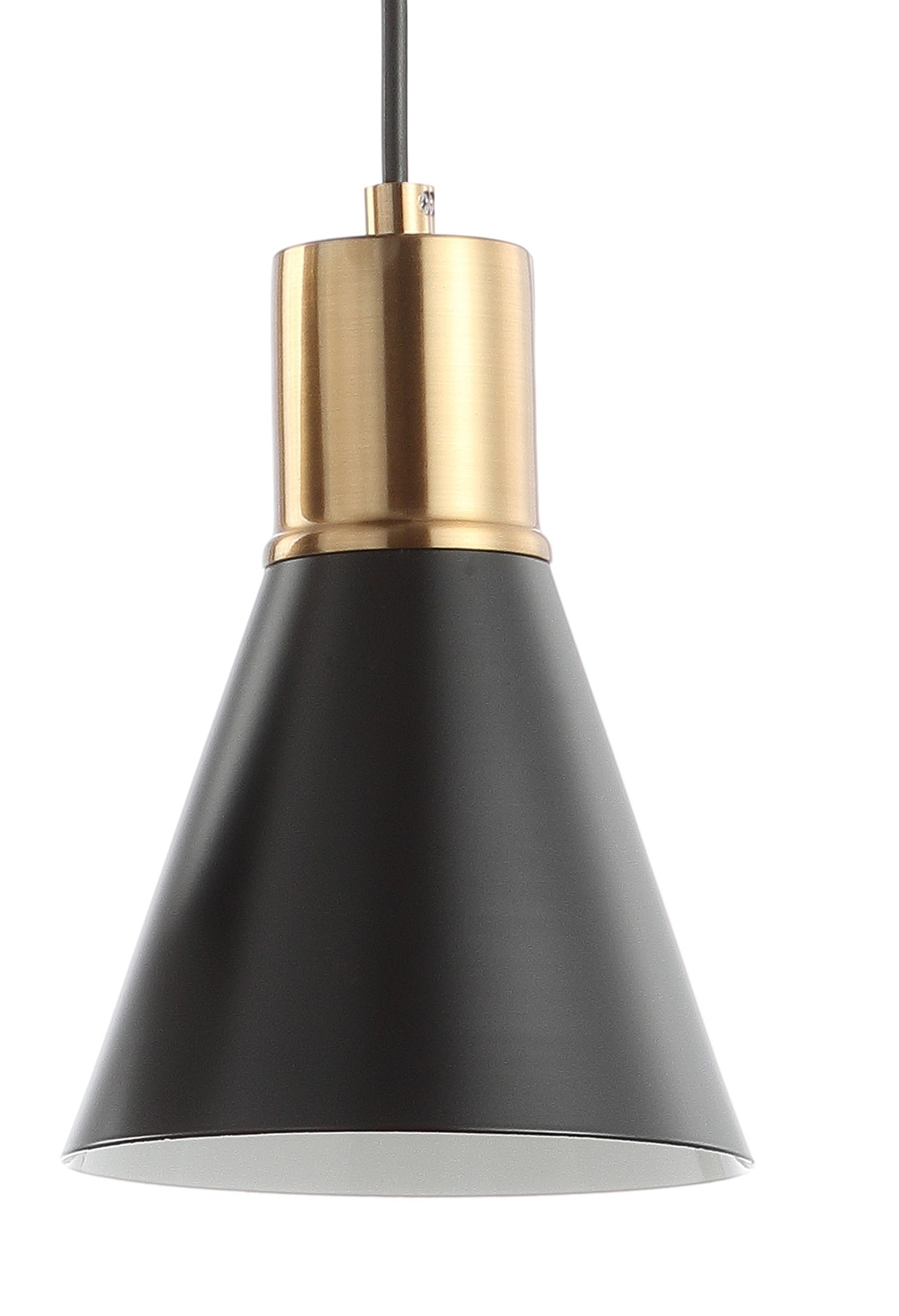 Apollo 15" Black and Brass Gold Metal Cluster LED Pendant Light