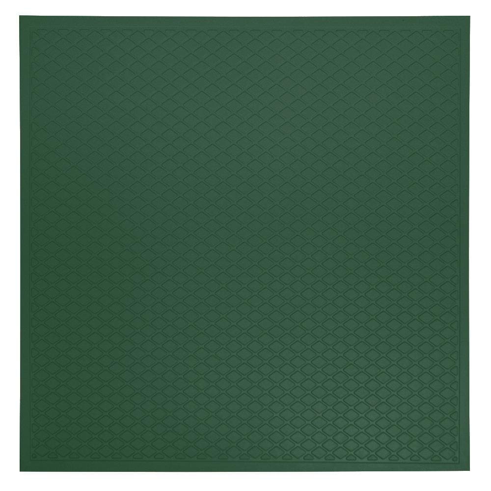 Flexco DSABD6P052 Polo Green Solid 24-in W x 24-in L Glue Down Vinyl Tile Flooring (5.06-sq ft/ Piece)