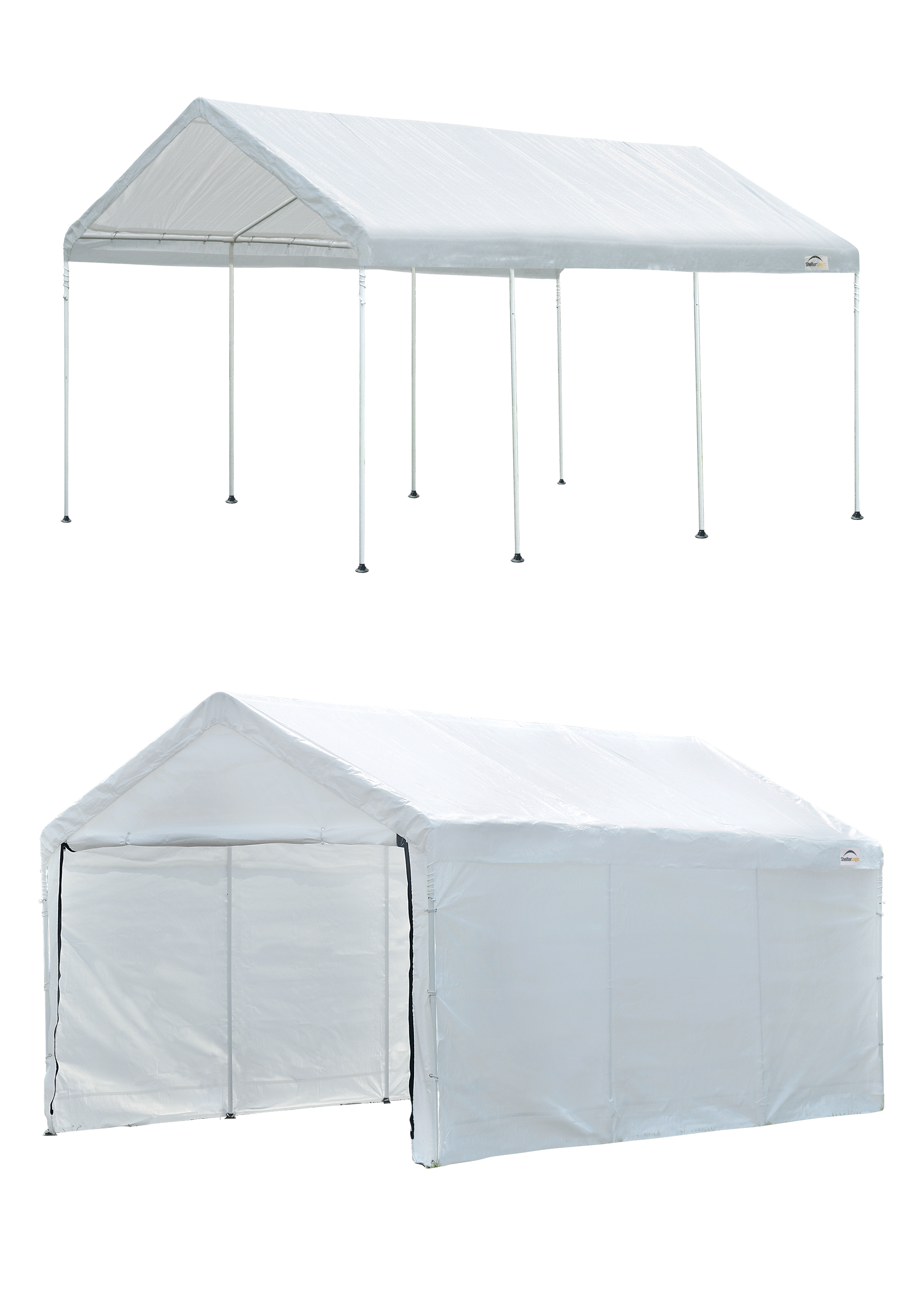 Arrow 20-ft x 10-ft Rectangle White Standard canopy