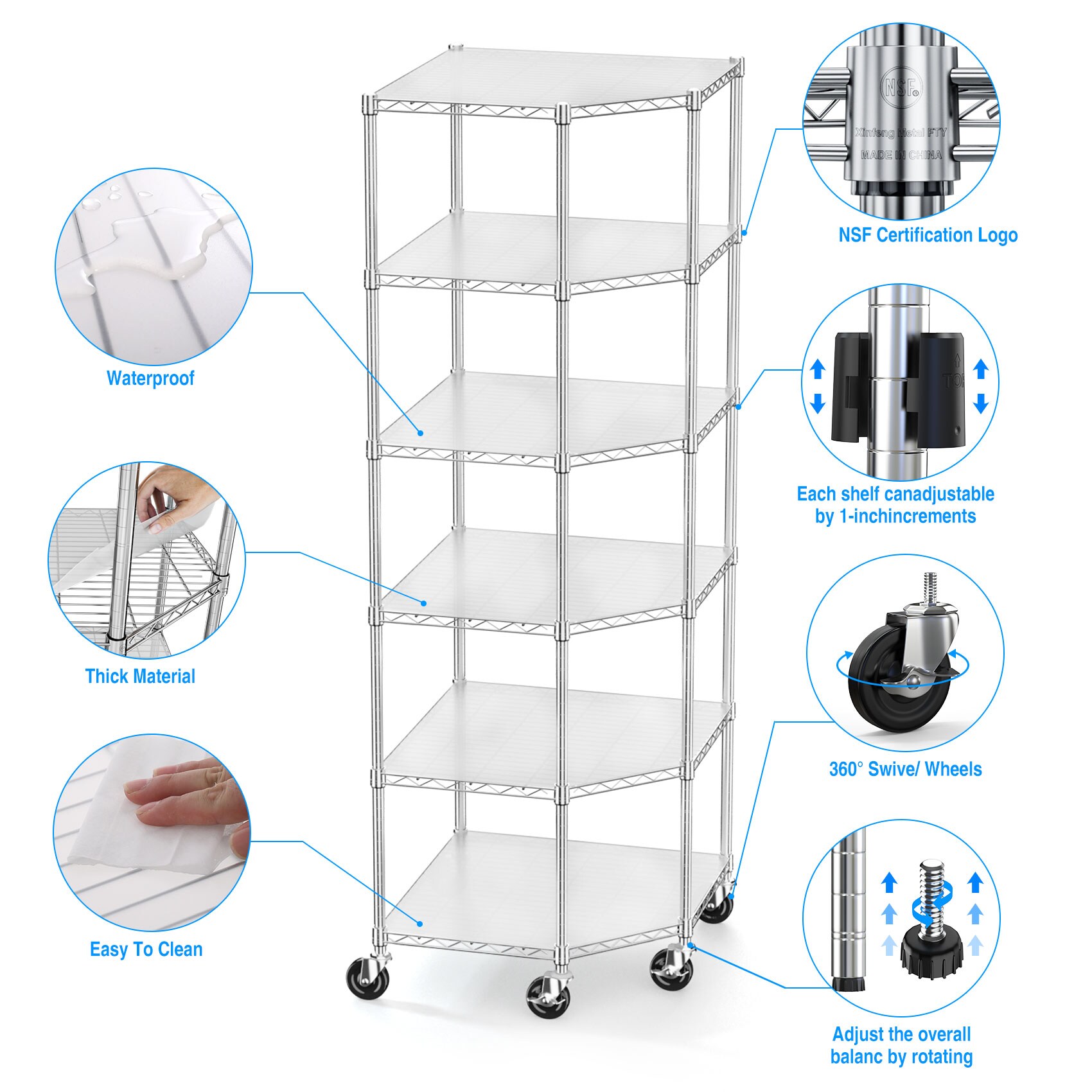 Damerin ZQ-DS-F16 Free-Standing-Shelving - View #2