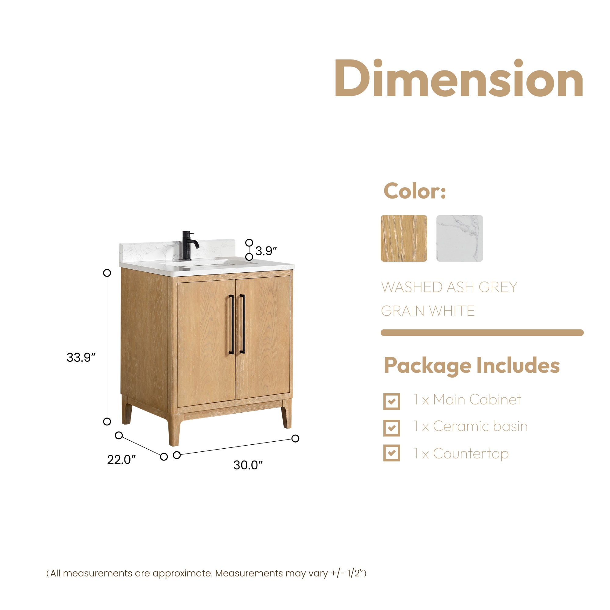 Vinnova 706730-WA-GW-NM Bath-Vanity-Combo - View #4