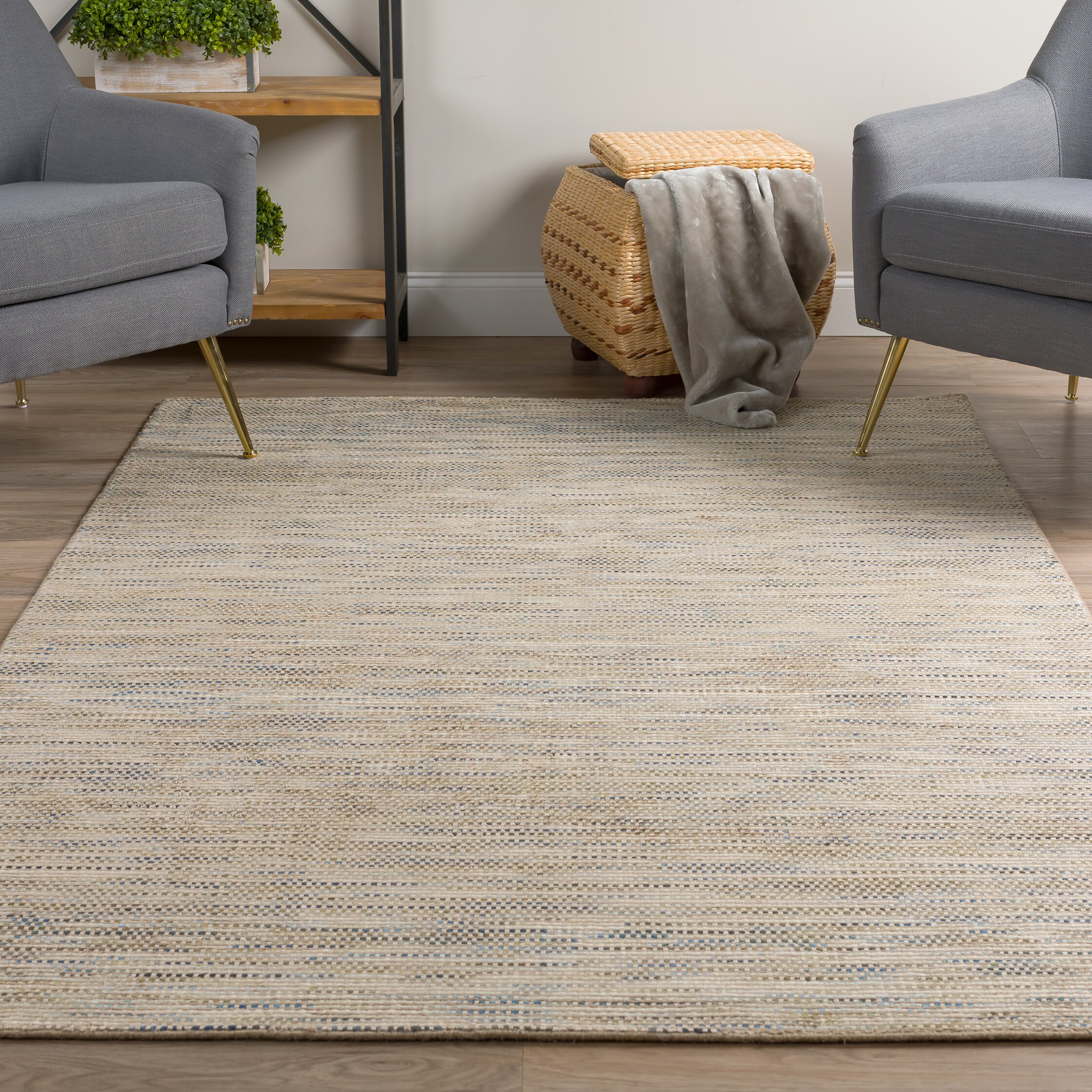 Addison Rugs Cozy Winter Gray 3 ft. x 5 ft. Indoor/Outdoor