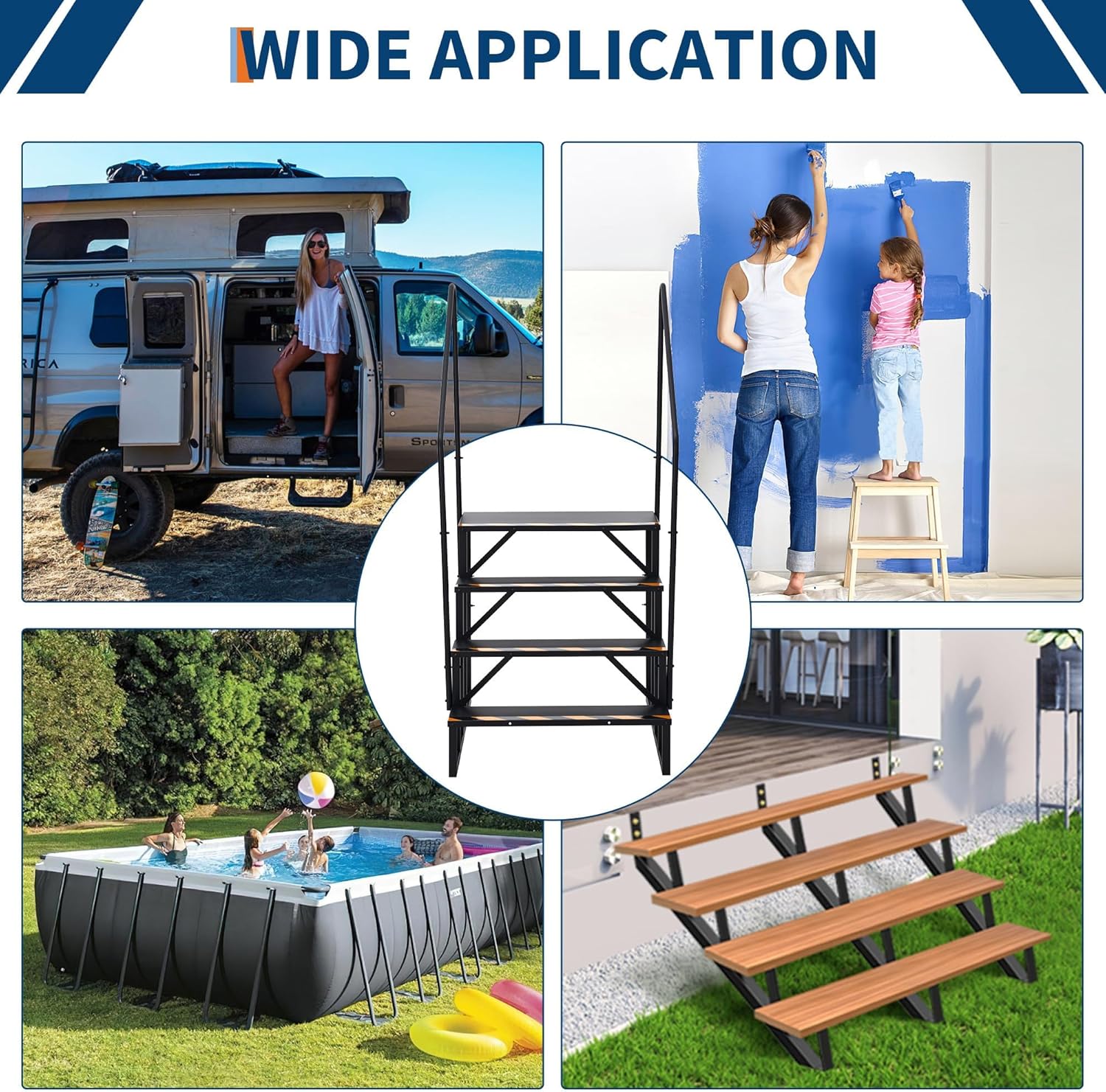 Garvee GGL-0823300447142 Above-Ground-Pool-Lad-Steps - View #4