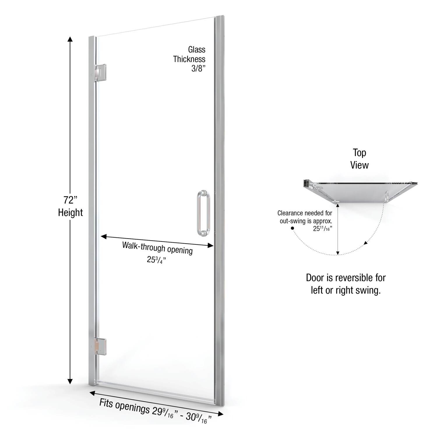 Basco COPA00A3472XPSV Shower-Doors - View #4