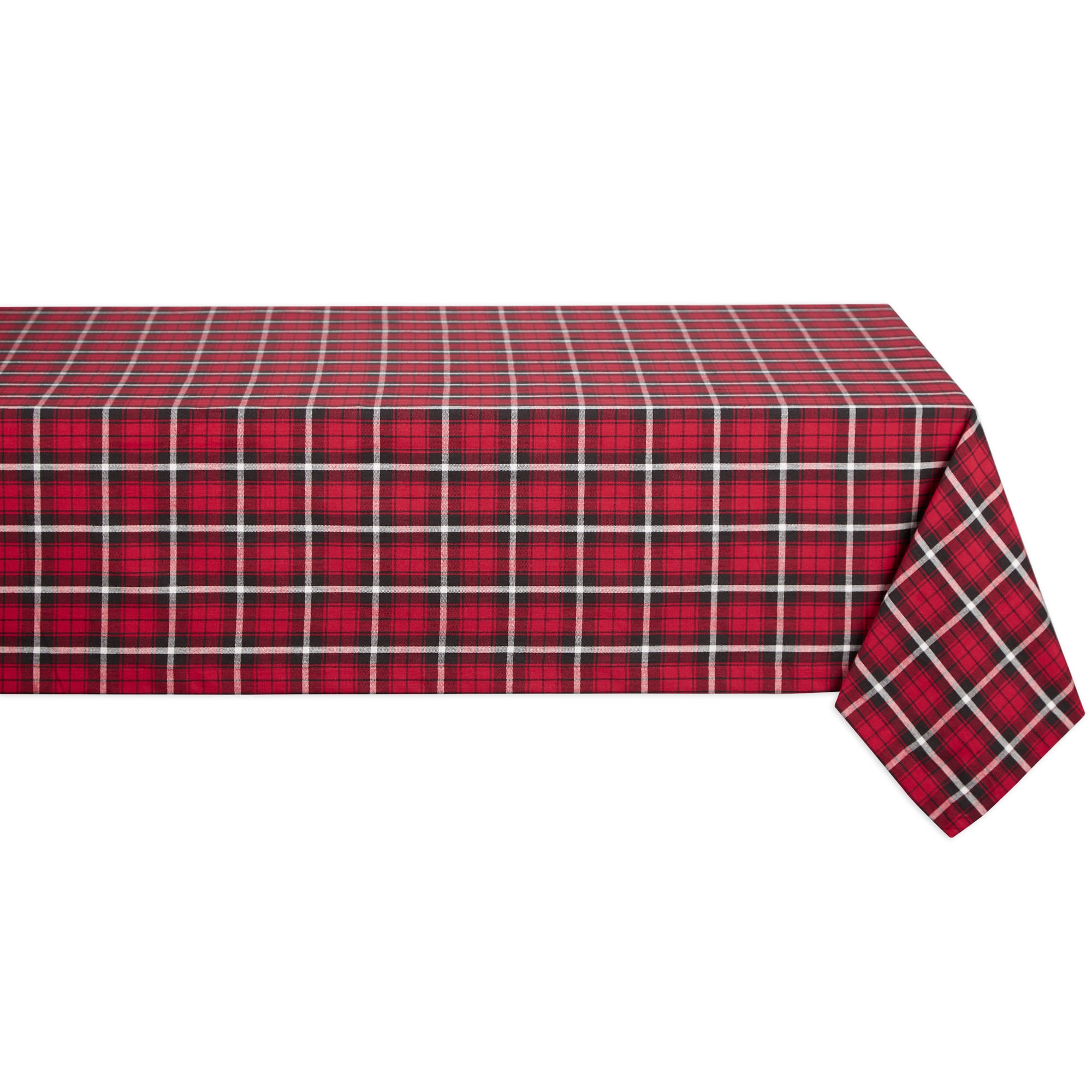 DII   Glad Tidings Plaid Tablecloth