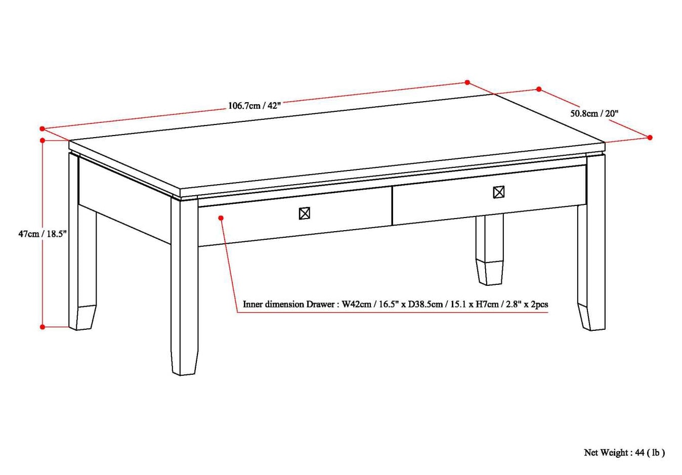 Simpli Home AXCRCOS01-MAH Coffee-Tables - View #10
