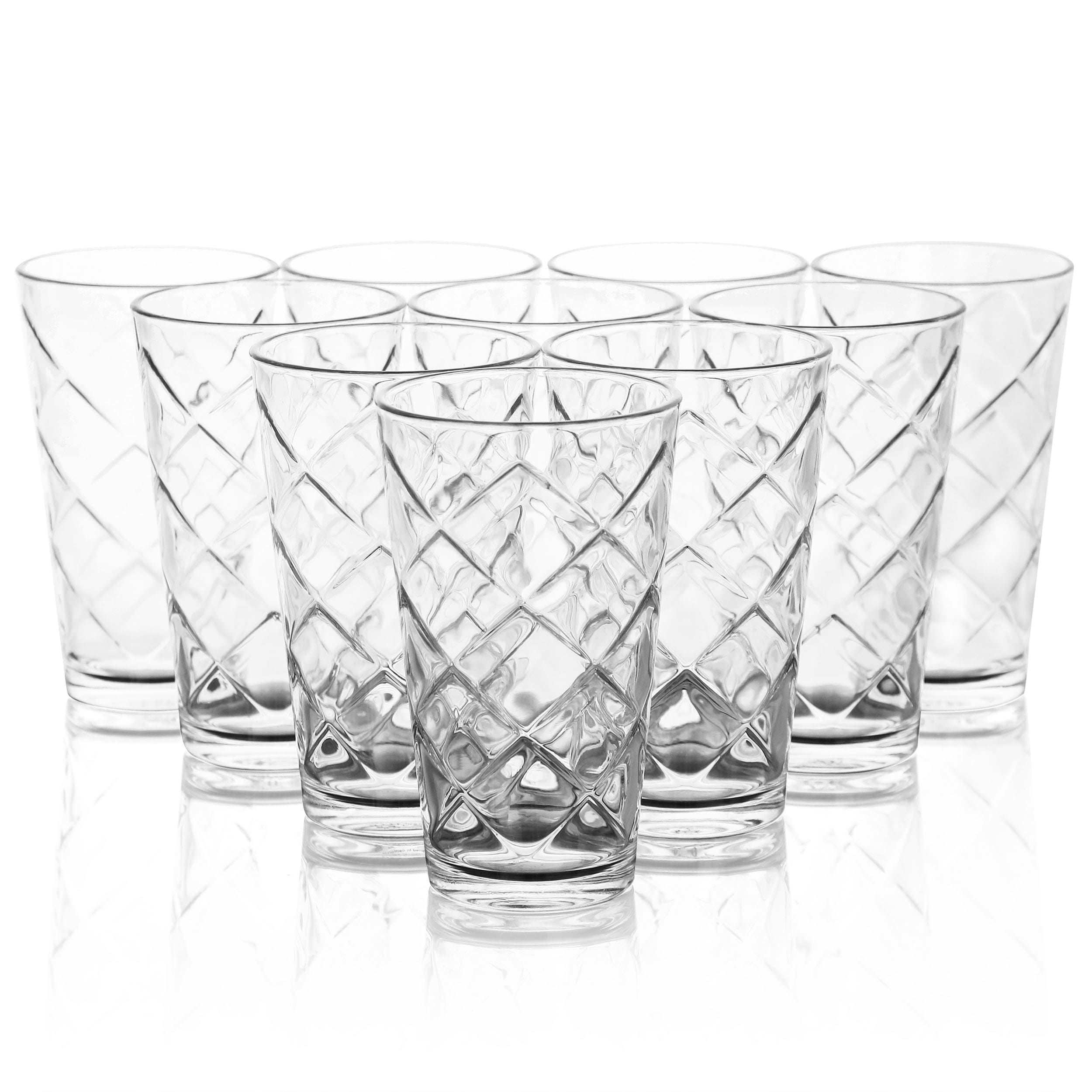 Pasabahce 15-fl oz Glass Clear Drinkware Set of: 16 in the Drinkware  department at