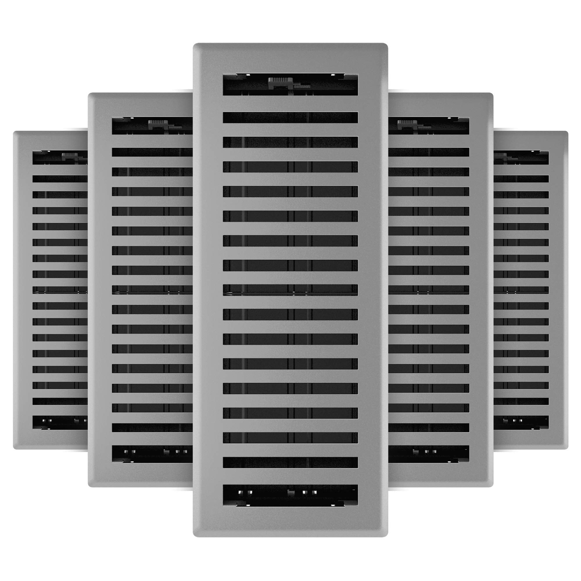 Imperial RG3445 4 x 12-Inch Montezuma Decorative Floor Register 5-Pack Grey Granite #RG3445-F9D0
