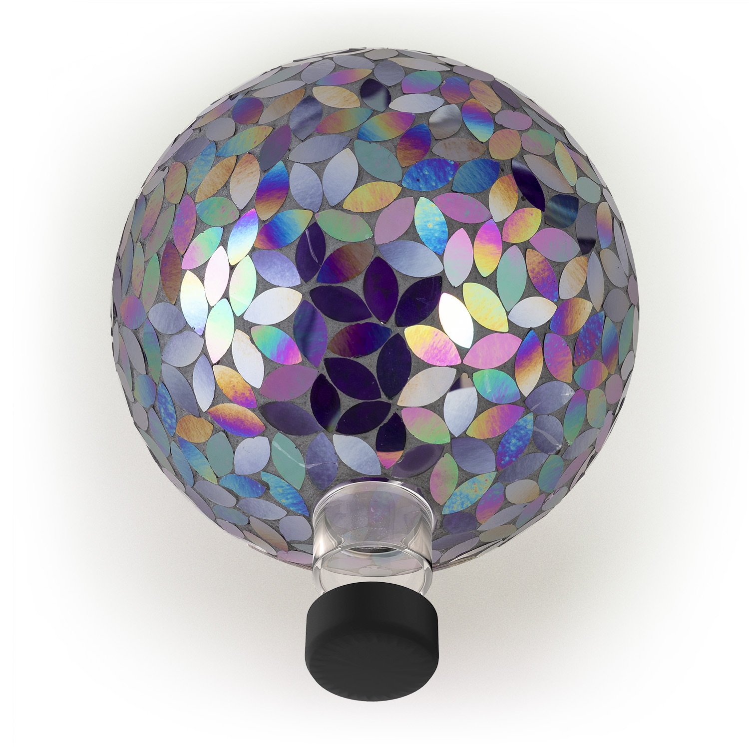 Alpine Corporation 10-in Diameter Purple Blown Glass Gazing Ball in the ...