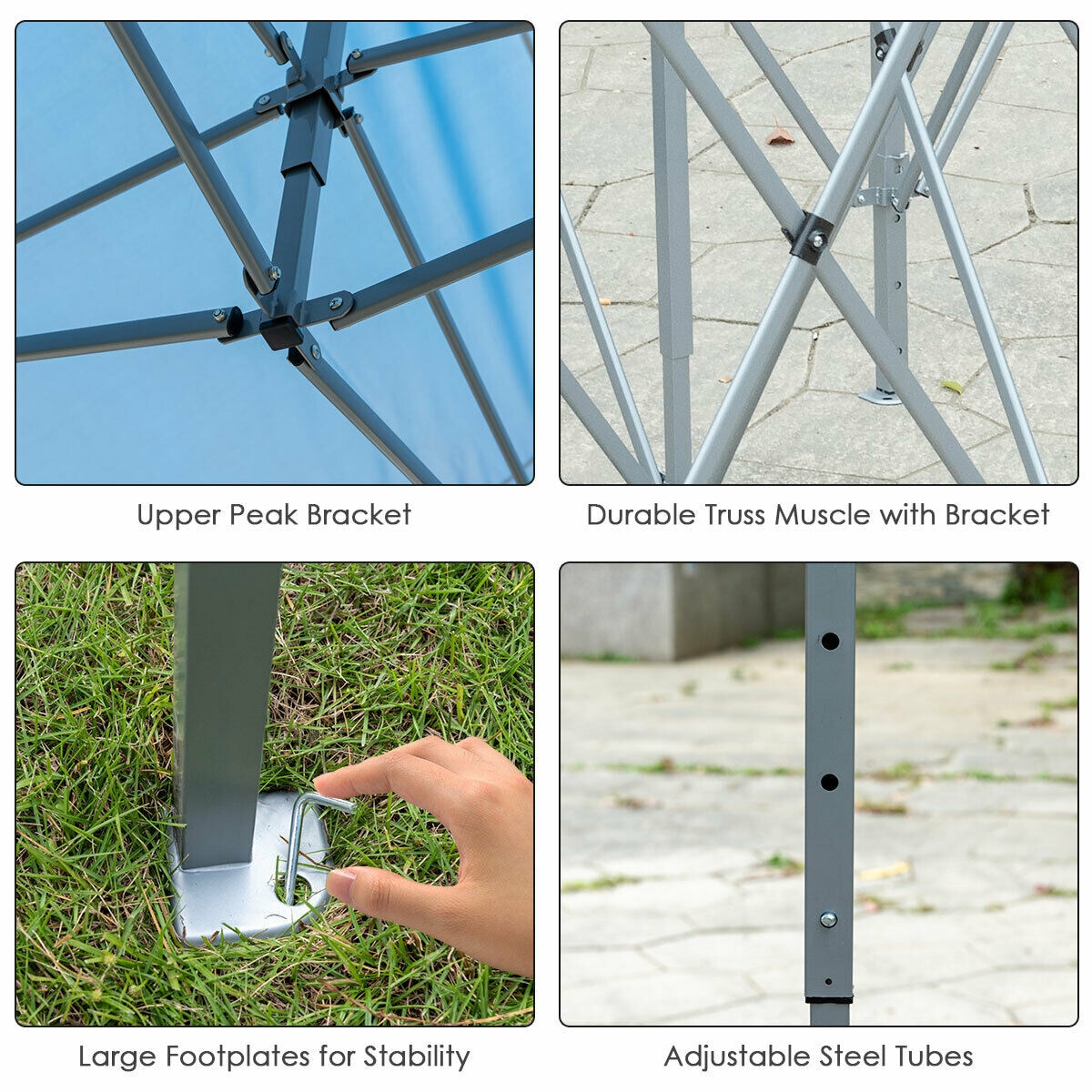 WELLFOR DOS70118BL Carport-Covers - View #5