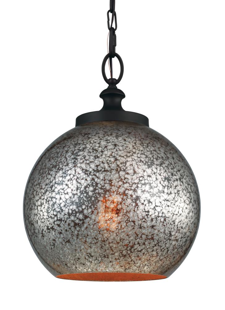 mercury glass globe pendant light