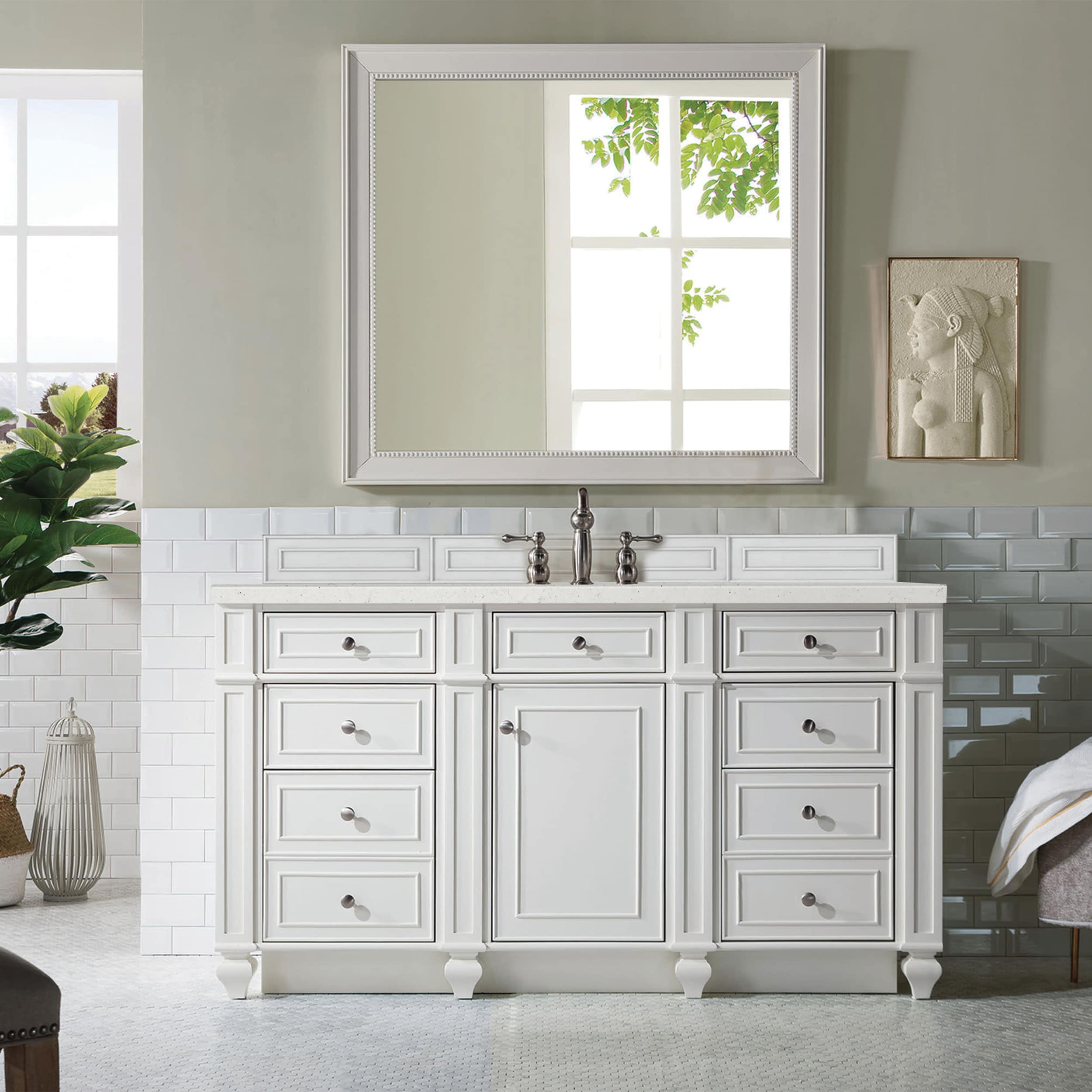 James Martin Vanities 157-V60S-BW-3LDL Bath-Vanity-Combo - View #2