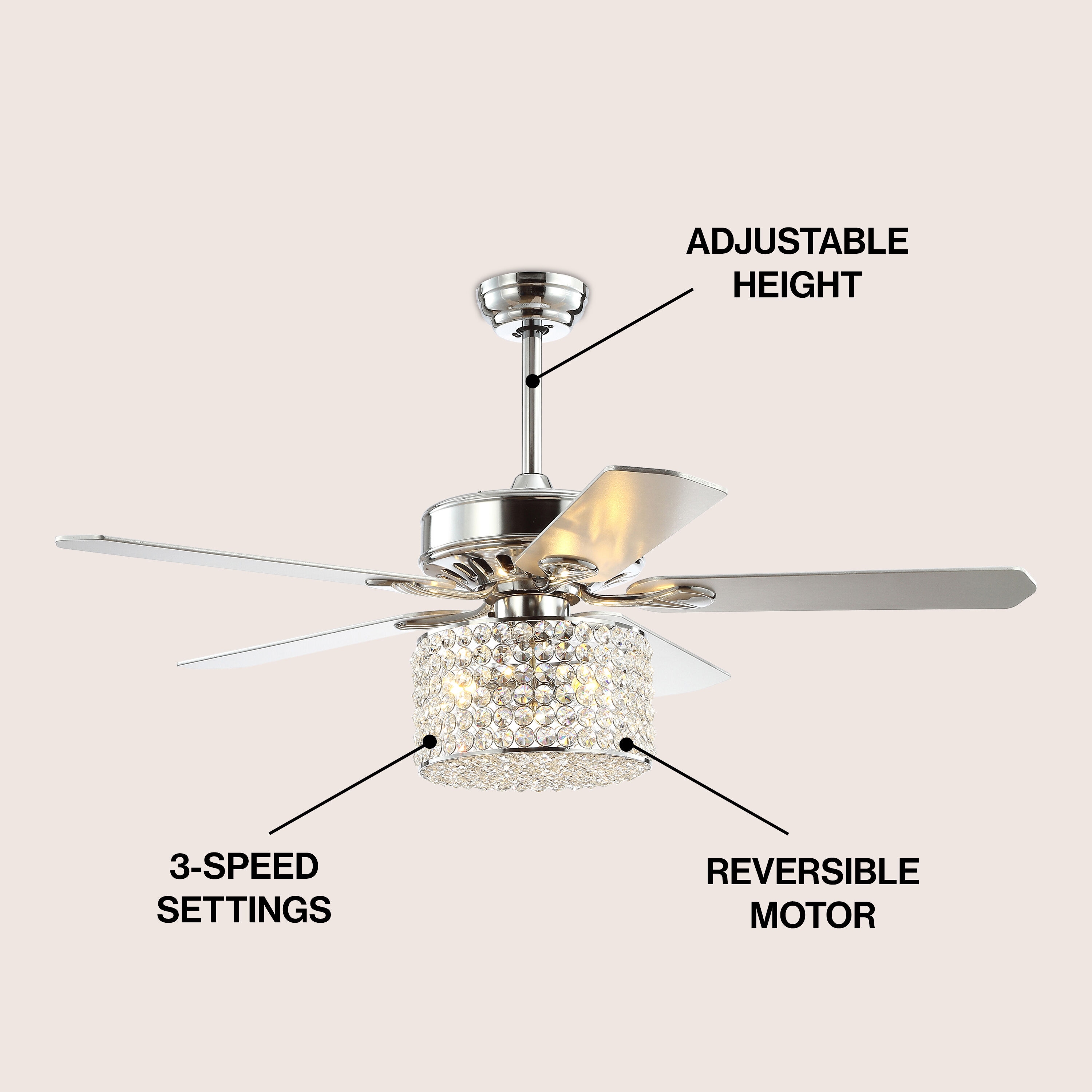 JONATHAN  Y JYL9606A Ceiling-Fans - View #3