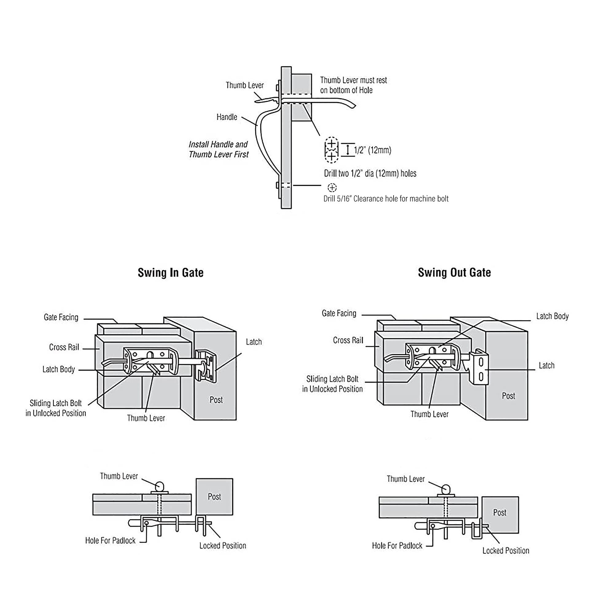 Numhew NHWILL92010 Gate-Hardware - View #4