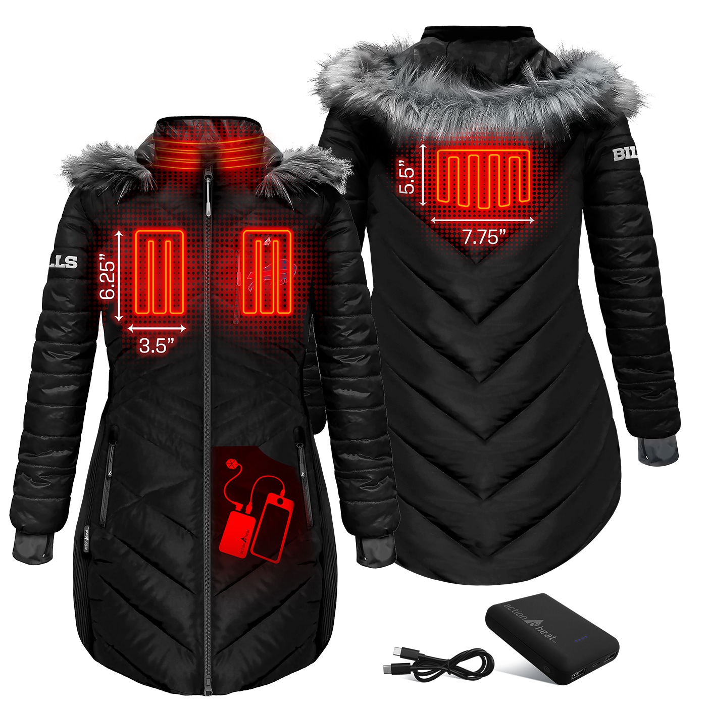 ActionHeat AHBUF5LPJ-WBS Jackets-Coats - View #9