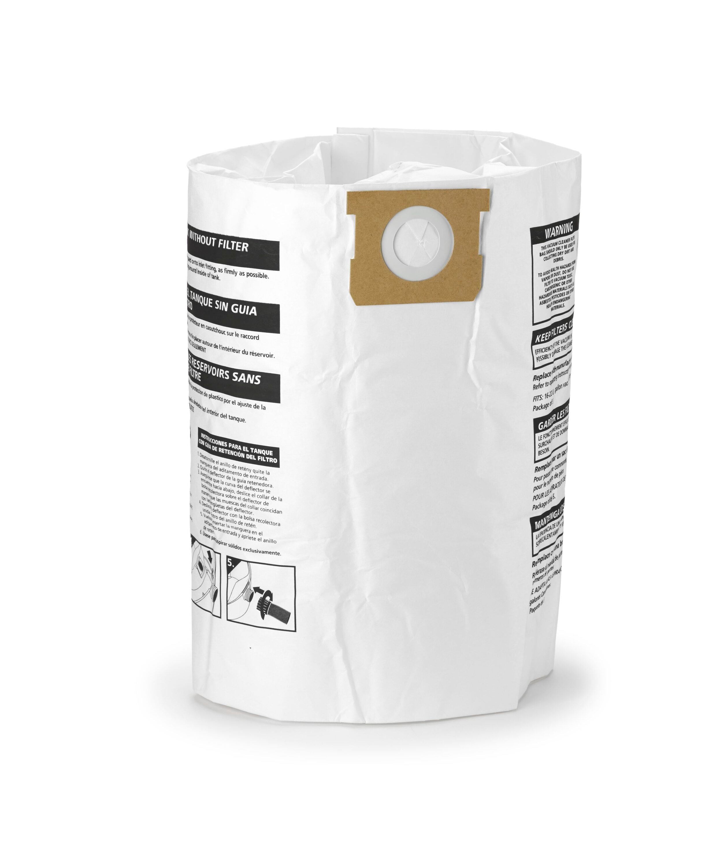 FLEX 5-Pack-Gallon Tear Resistant Wet/Dry Collection Bag in the