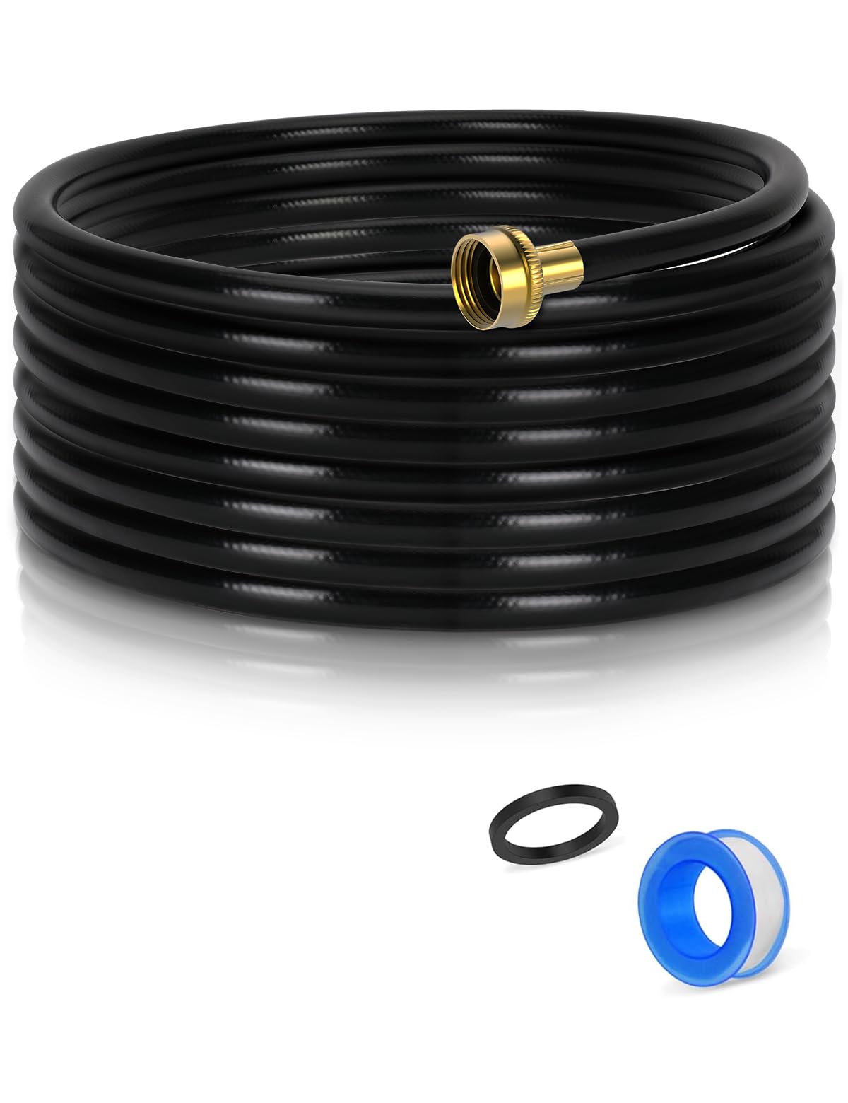 CYIKE  30 Foot Dehumidifier Drain Hose with Three Quarter Inch FHT Connector Rust Resistant Brass Fittings for Leak Proof Connection Compatible