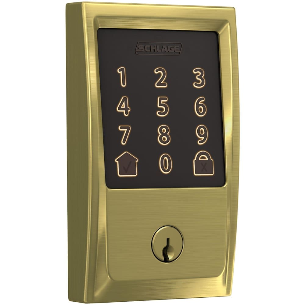Schlage  BE489WBCEN Encode WiFi Enabled Electronic Keypad Deadbolt with Century Trim