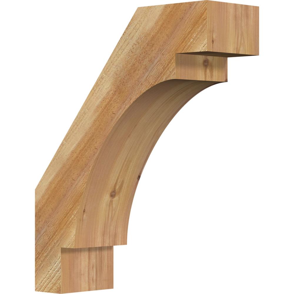 Ekena Millwork BRC06X18X22MRC00RWR 6-in x 18-in x 22-in Western Red Cedar Unfinished Wood Merced rough sawn