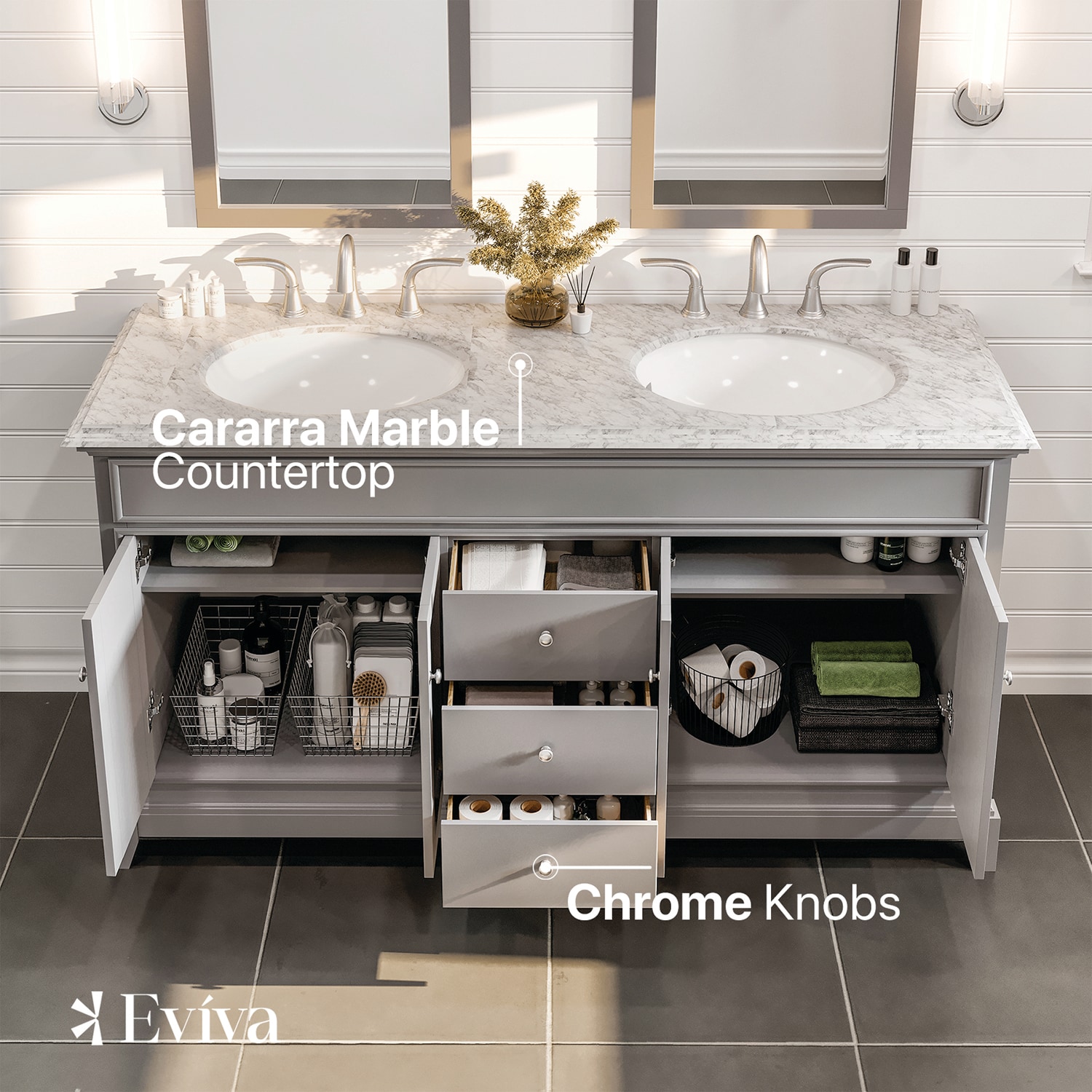 Eviva EVVN709-60GR Bath-Vanity-Combo - View #3