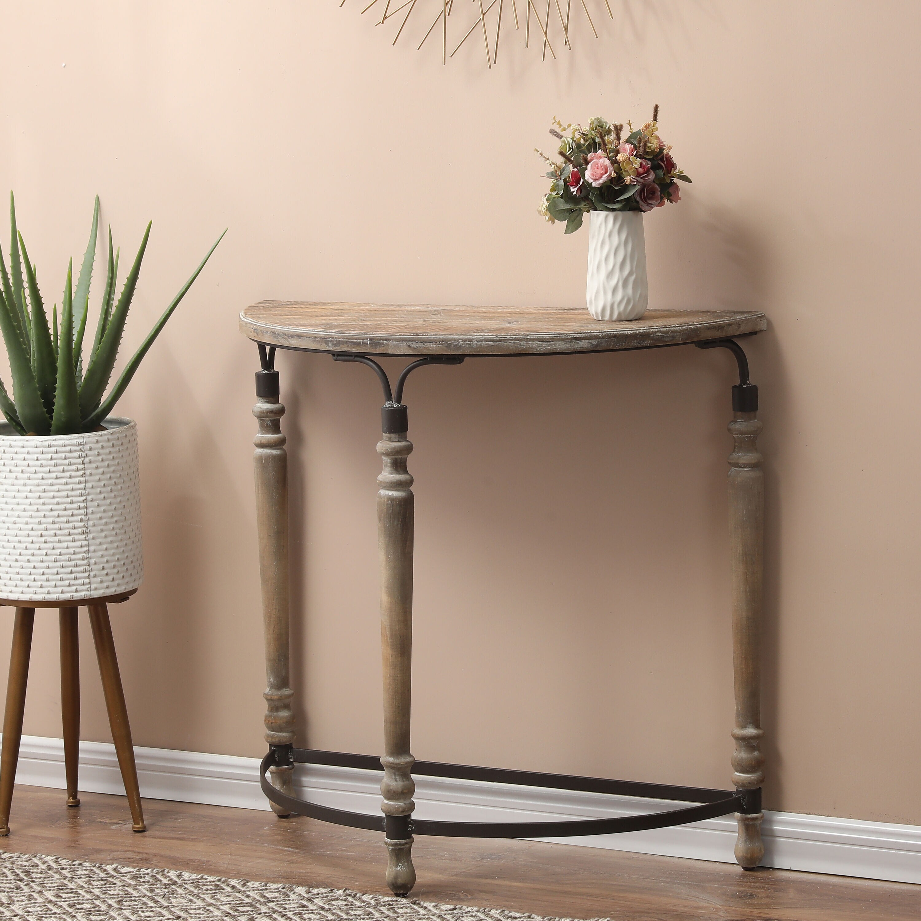 LuxenHome WHIF771 Console-Sofa-Tables - View #3