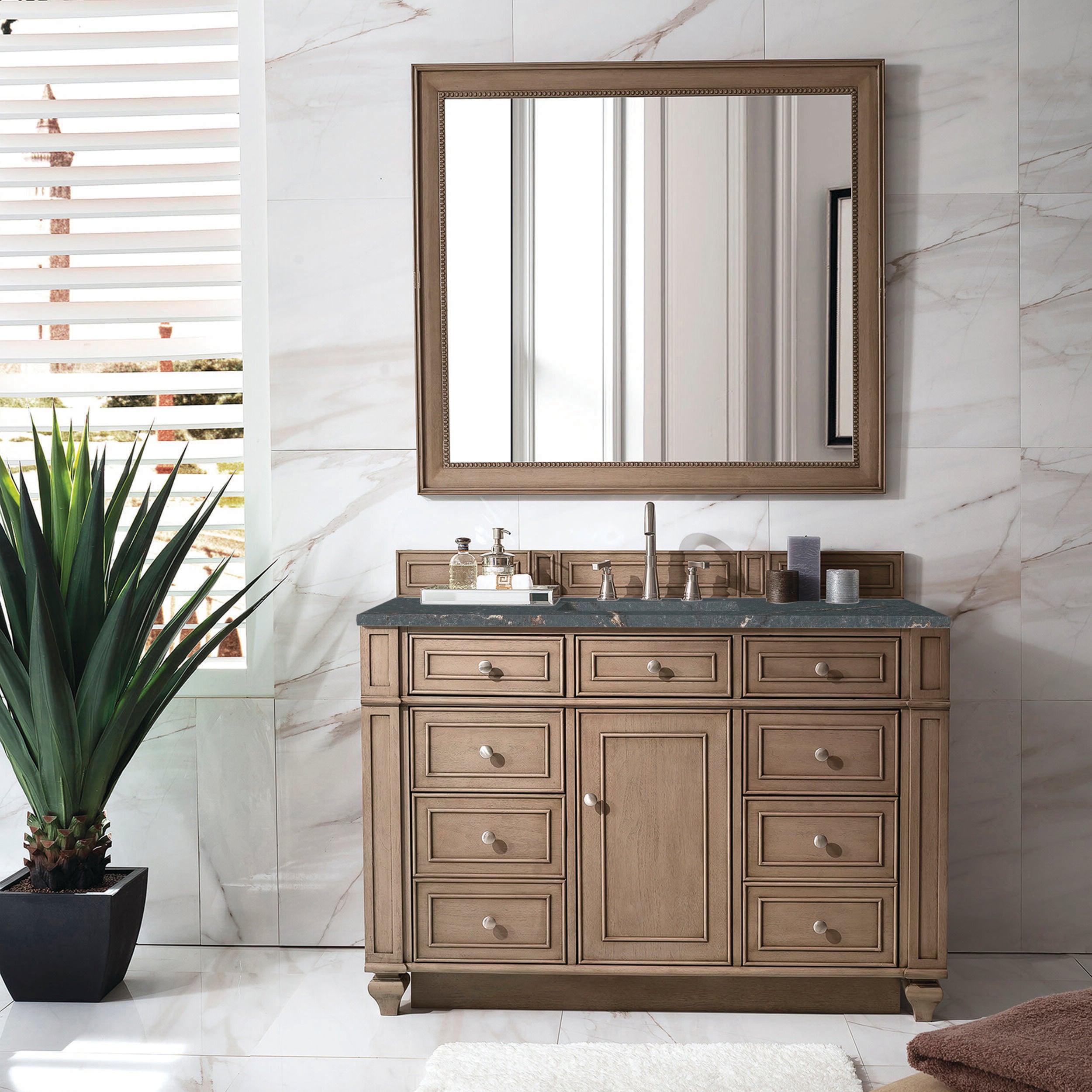 James Martin Vanities 157-V48-WW-3PBL Bath-Vanity-Combo - View #2