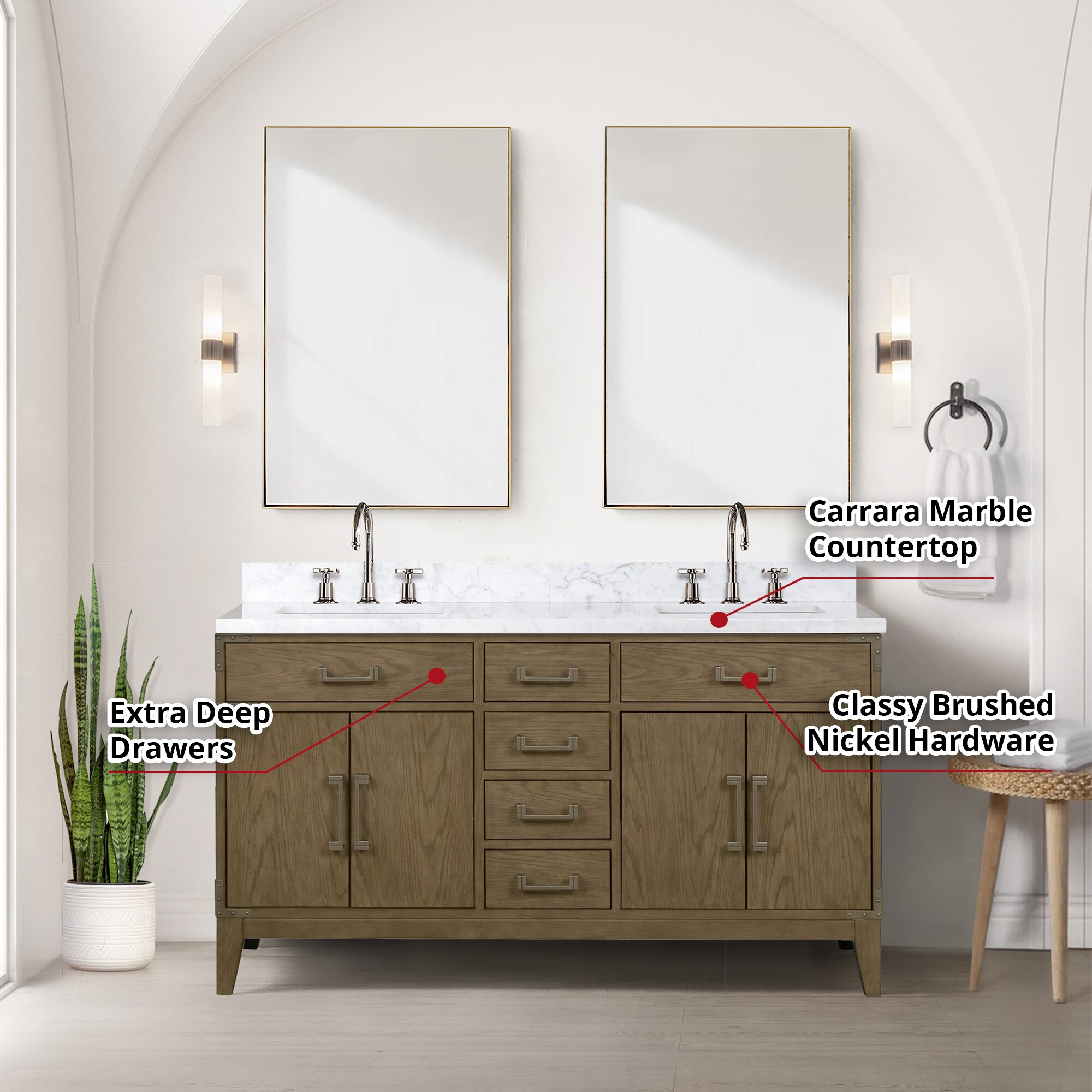 Lexora LVW60DR111 Bath-Vanity-Combo - View #6