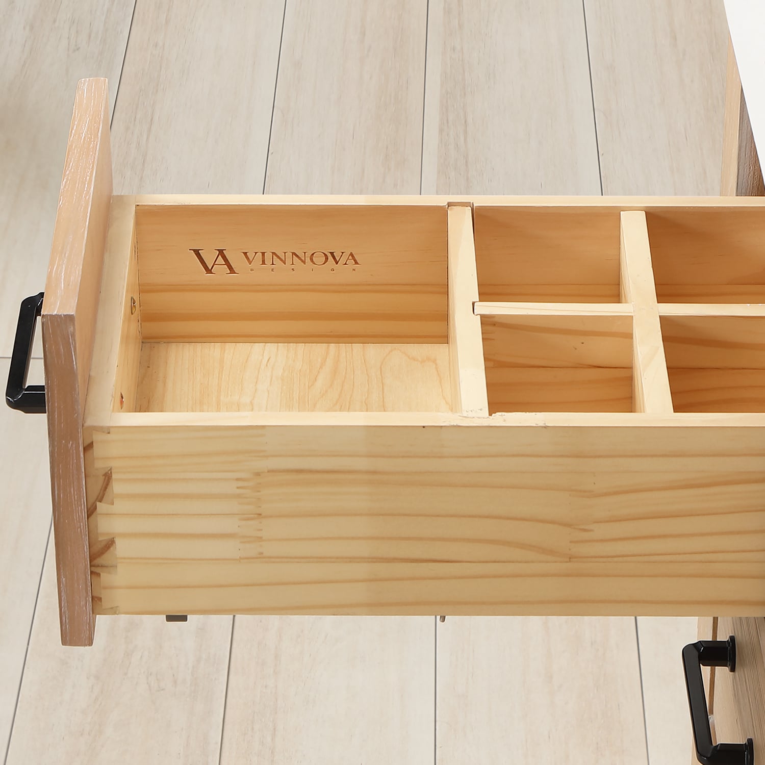 Leon 84" Fir Wood Double Vanity with Composite Top