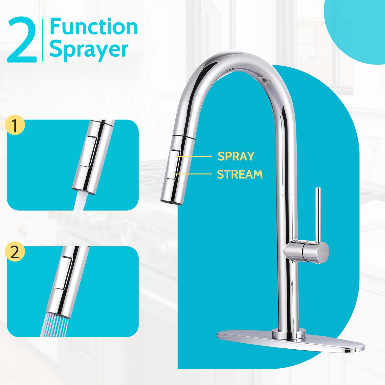 ALEASHA AL-1A28C-S Kitchen-Faucets - View #3