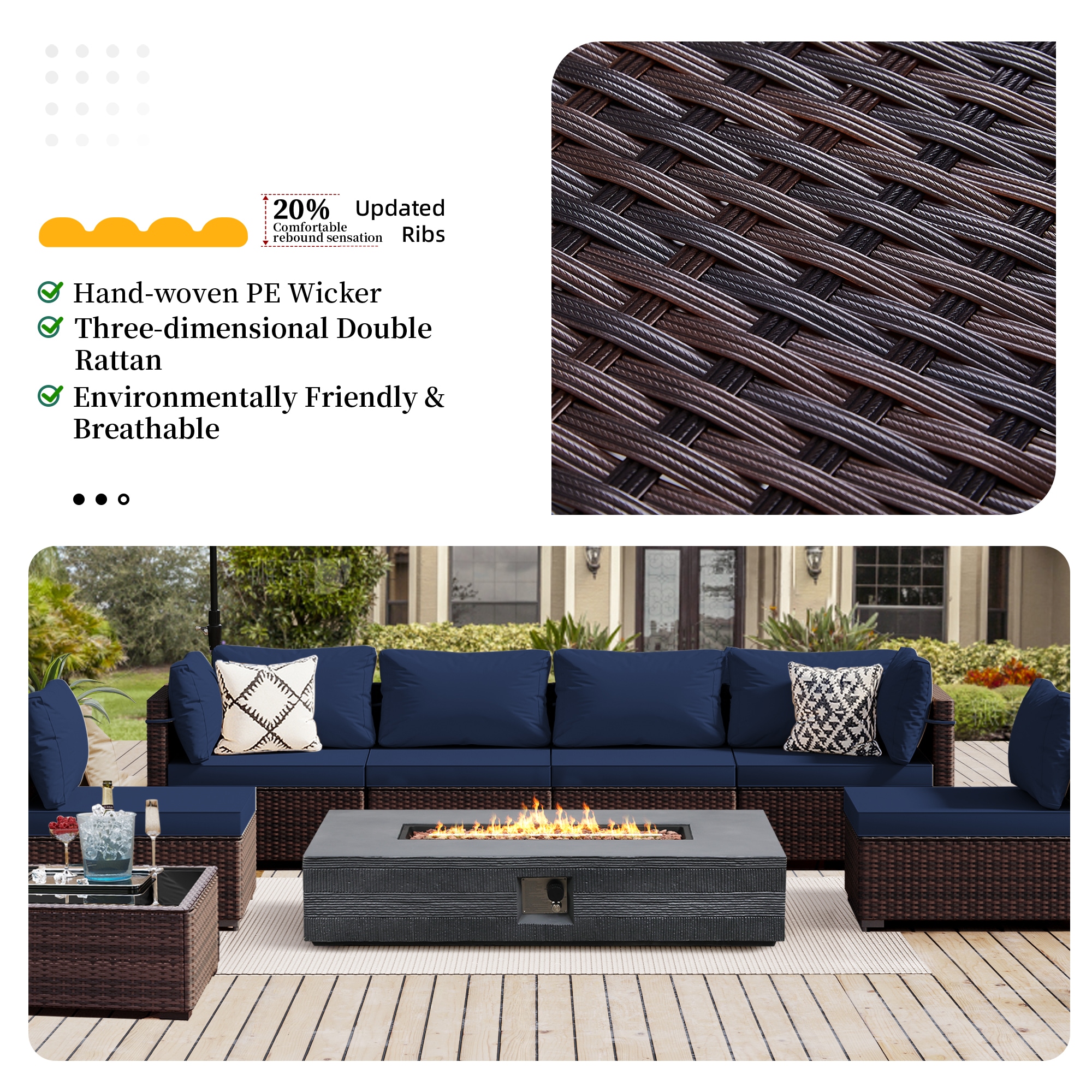 Patio Watcher LS-RT7-56SDK-B2 Patio-Conversation-Sets - View #4